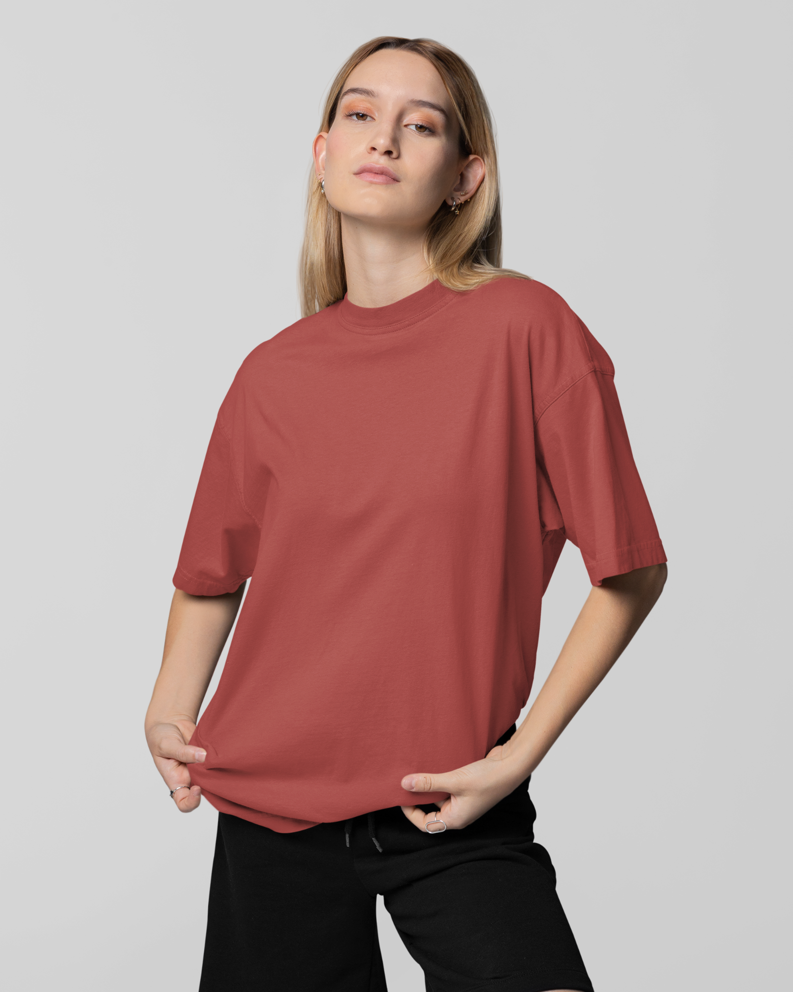 Coral Basic Oversized T-shirt for Comfort and Style - Dorcus Wear