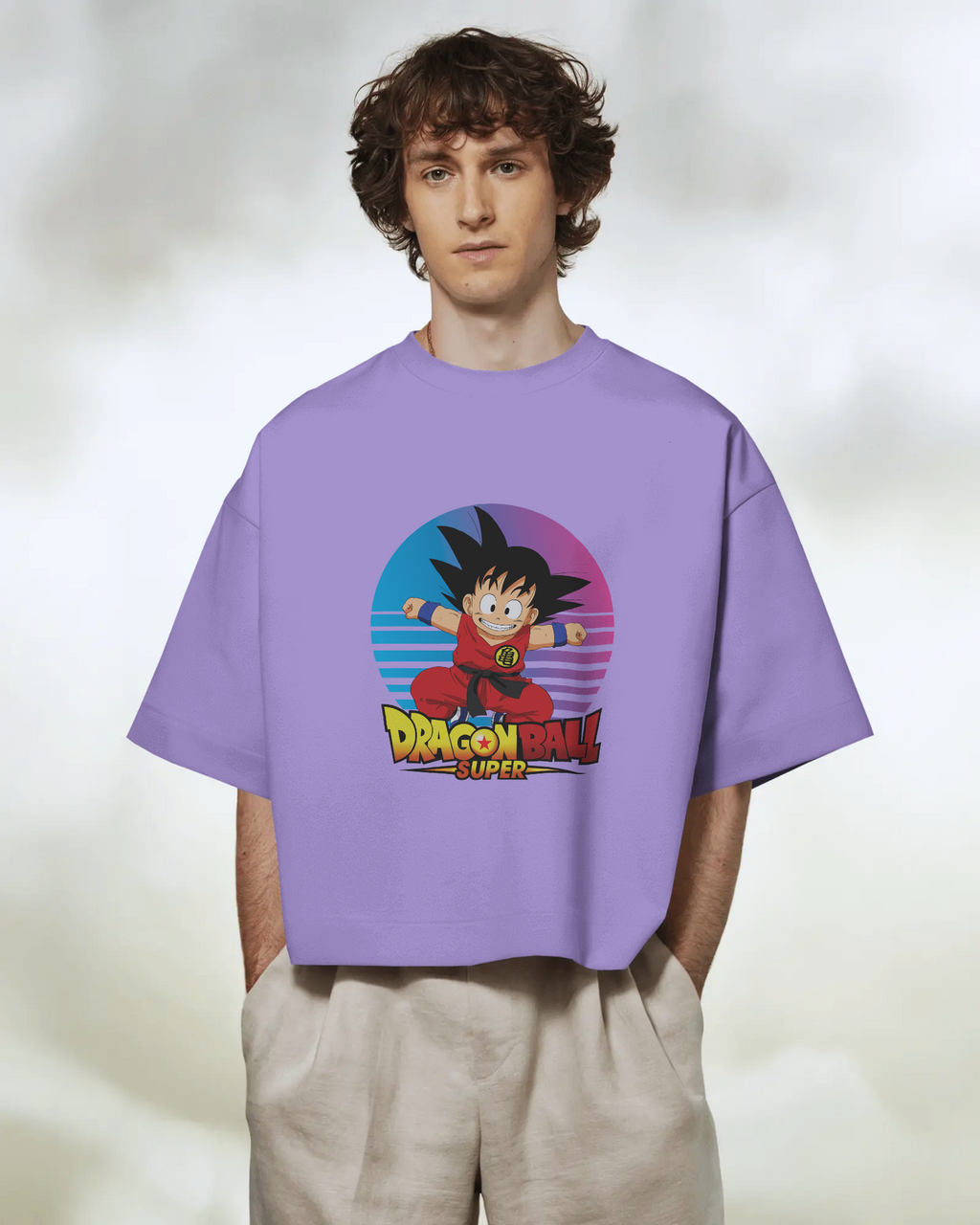 Retro Saiyan Kid Goku T-shirt | Dragon Ball Z Premium Oversized T-shirt