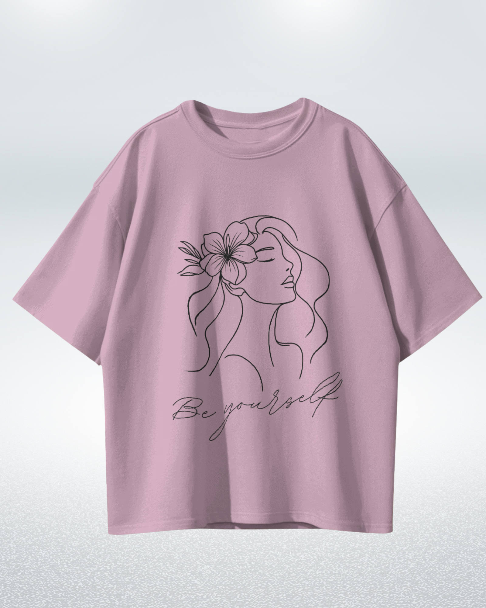 Floral Muse Be Yourself Oversized T-shirt - Premium Comfort and Style - Dorcus Wear