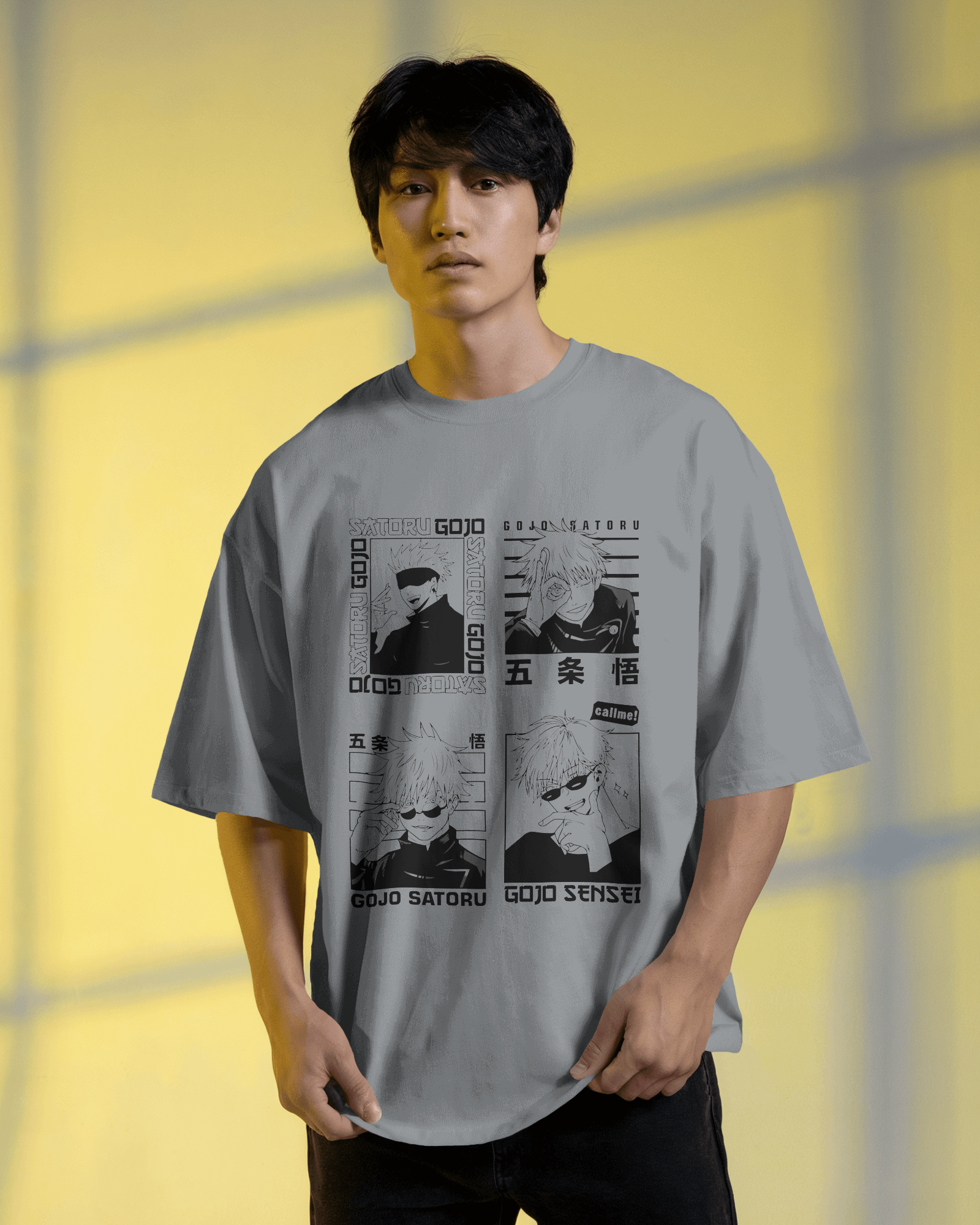 Gojo Satoru T-Shirt | Jujutsu Kaisen Premium Oversized Tee