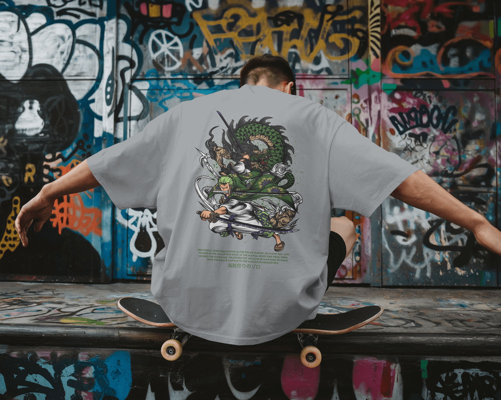 Roronoa Zoro T-shirt | One Piece | Premium Oversized T-shirt