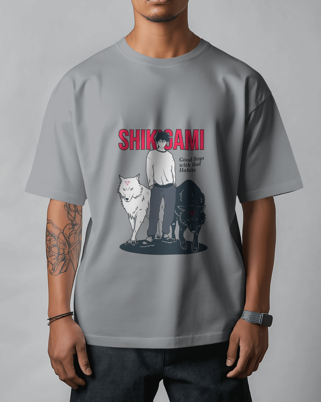 Megumi Fushiguro Oversized T-shirt | Shikigami Summoner | Jujutsu Kaisen | Premium T-shirt