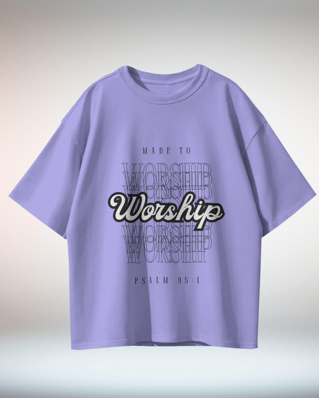 Black White Grunge Minimal Typographic Christian Religious TShirt - Dorcus Wear