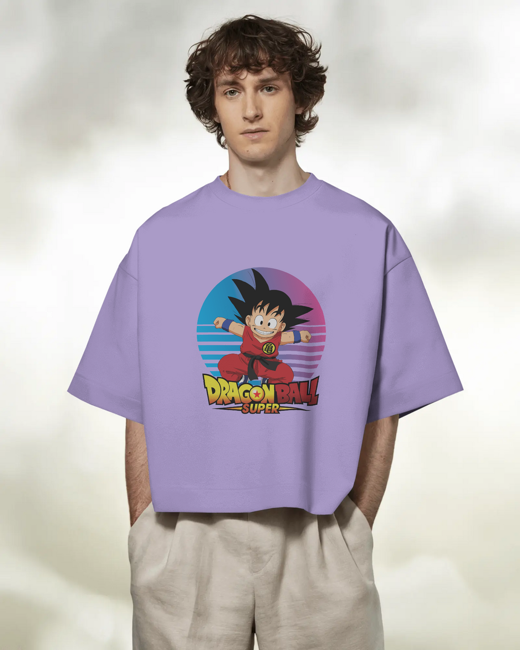 Retro Saiyan Kid Goku T-shirt | Dragon Ball Z Premium Oversized T-shirt
