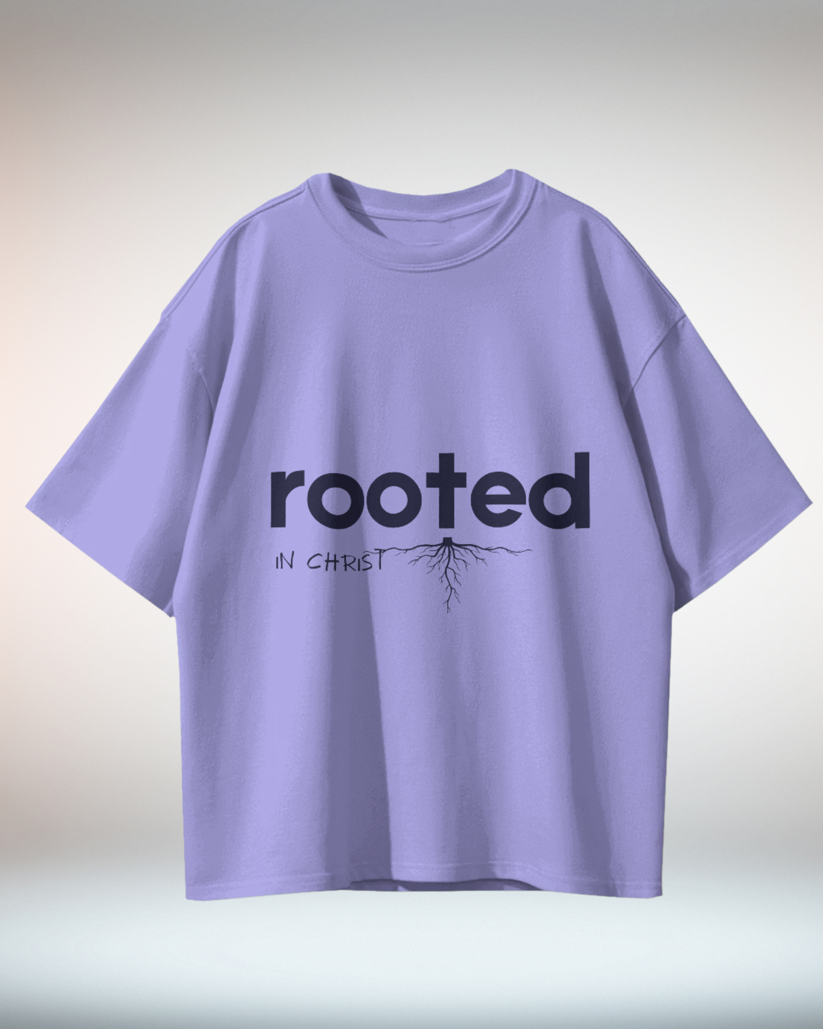 Blue Peach Minimal Typographic Christian Religious TShirt - Dorcus Wear