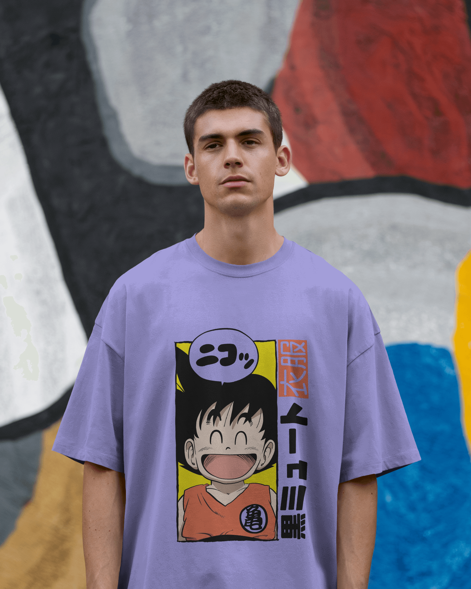 Dragon Ball Goku Premium Oversized T-shirt – Happy Goku Design