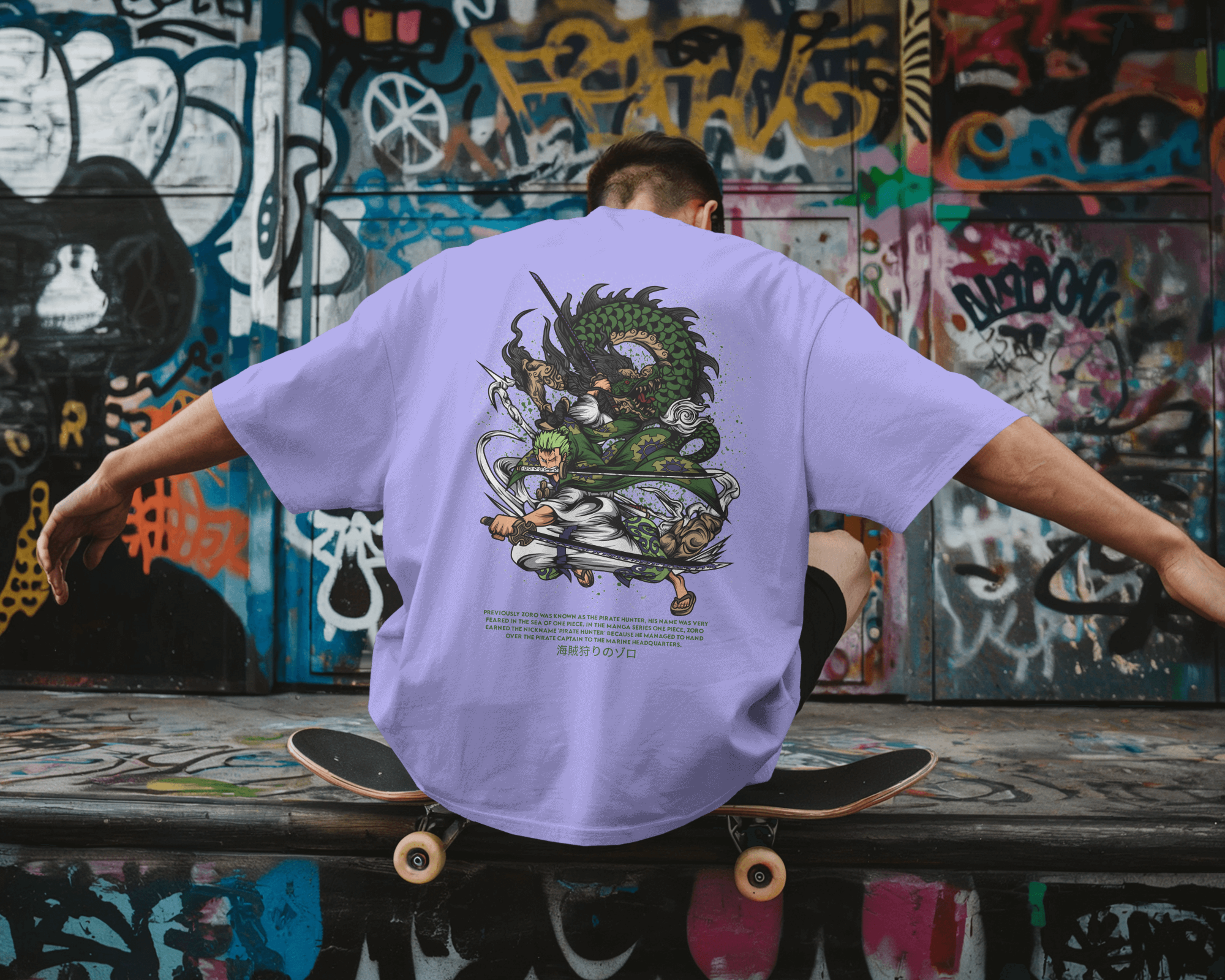 Roronoa Zoro T-shirt | One Piece | Premium Oversized T-shirt