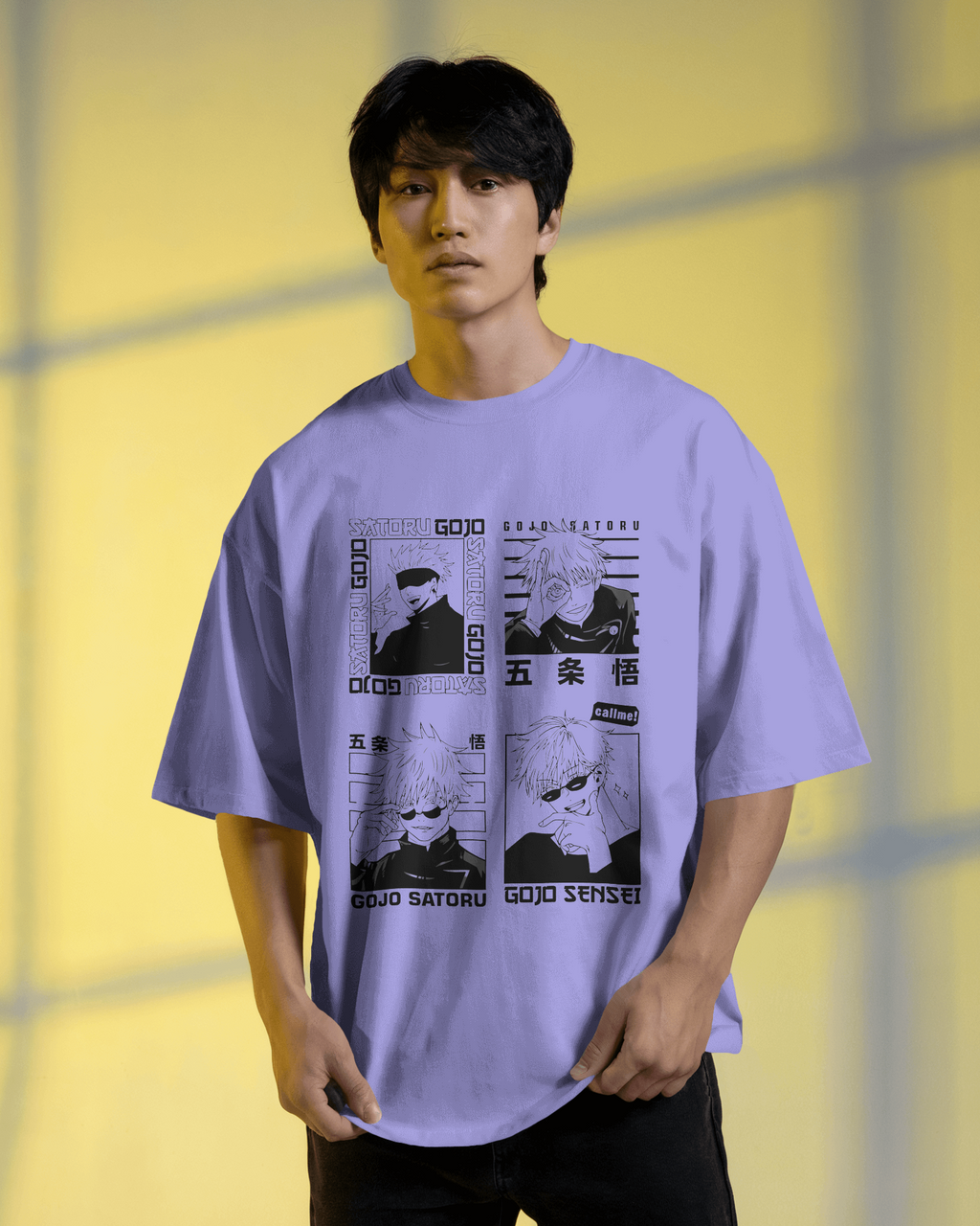 Gojo Satoru T-Shirt | Jujutsu Kaisen Premium Oversized Tee
