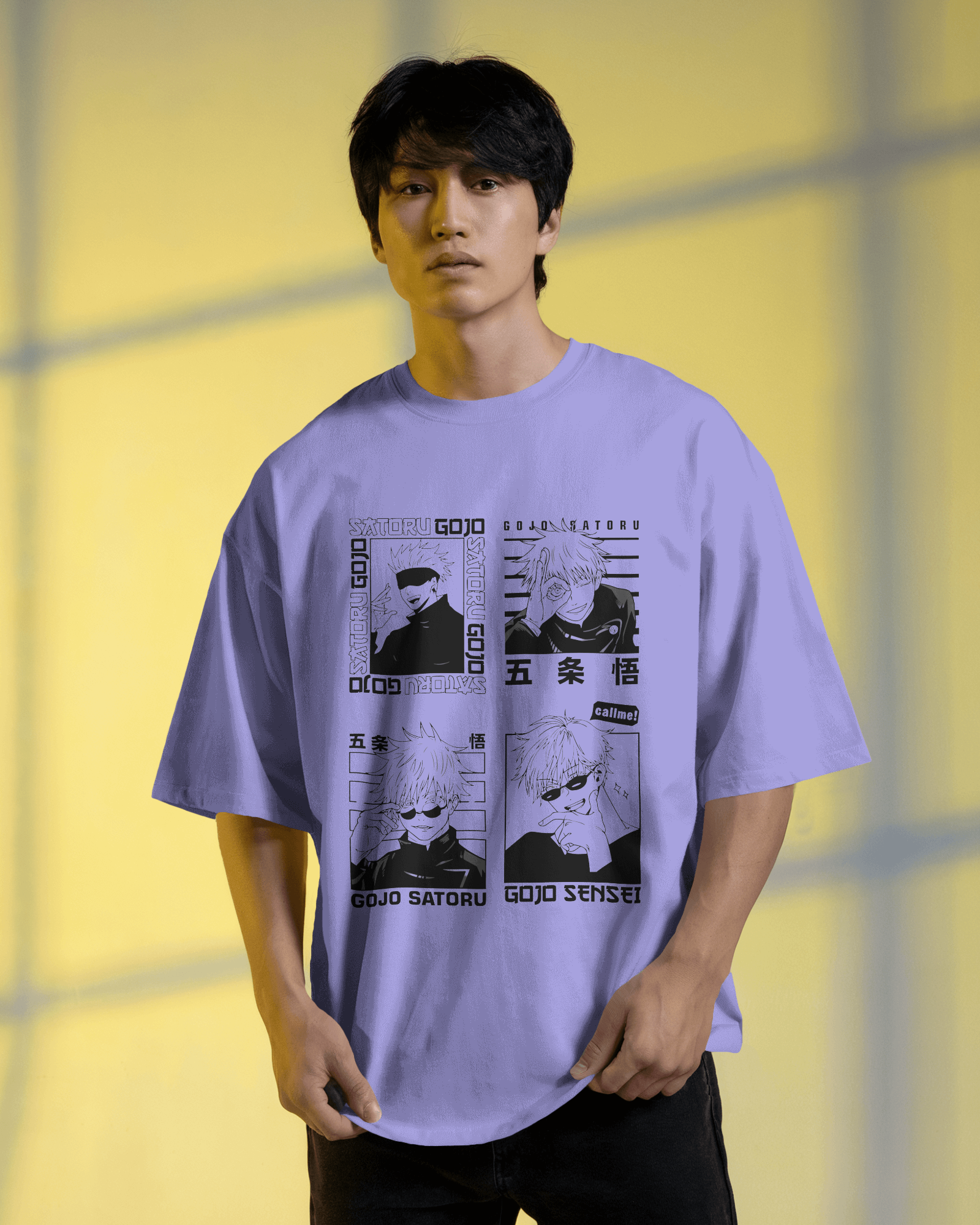 Gojo Satoru T-Shirt | Jujutsu Kaisen Premium Oversized Tee