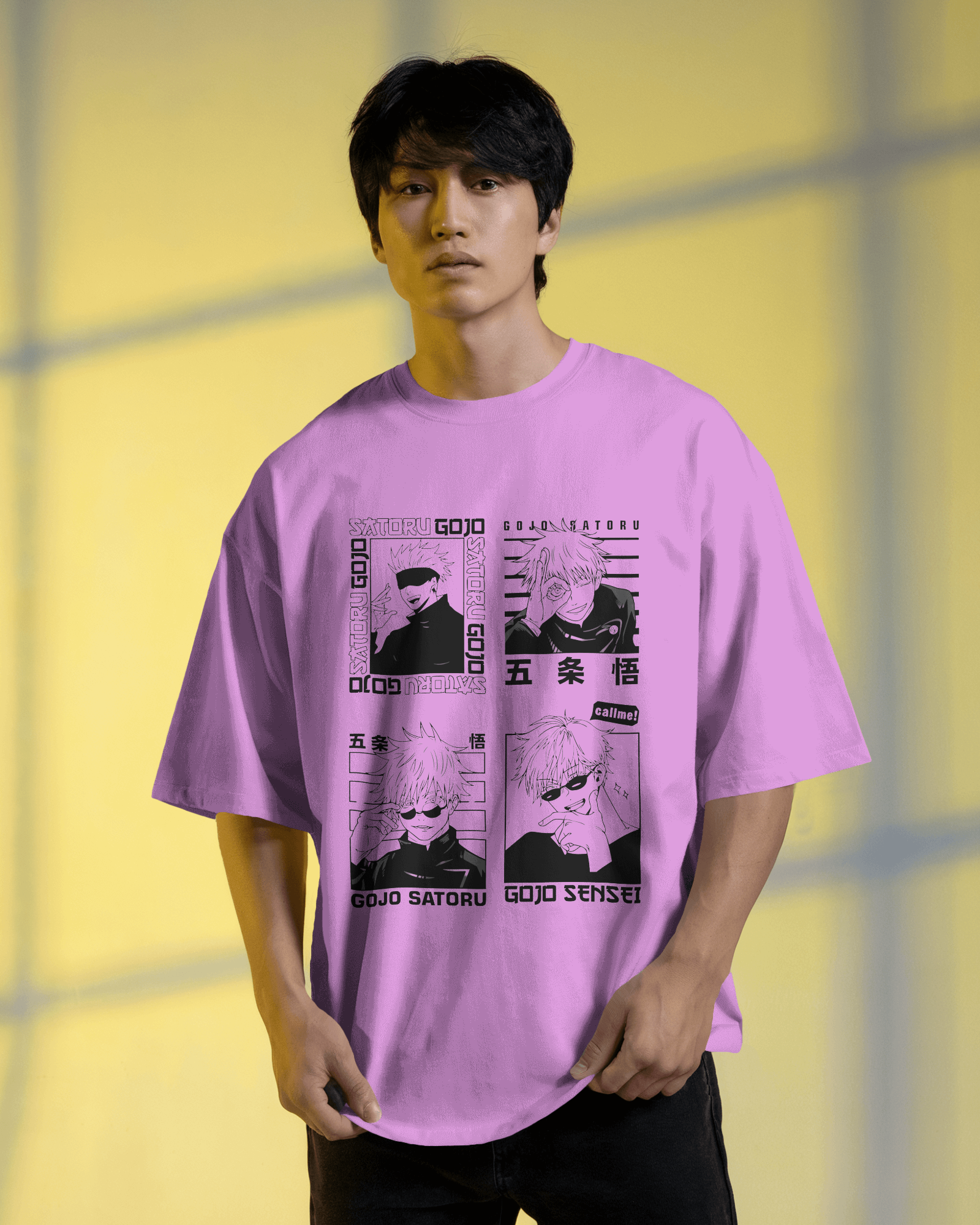 Gojo Satoru T-Shirt | Jujutsu Kaisen Premium Oversized Tee