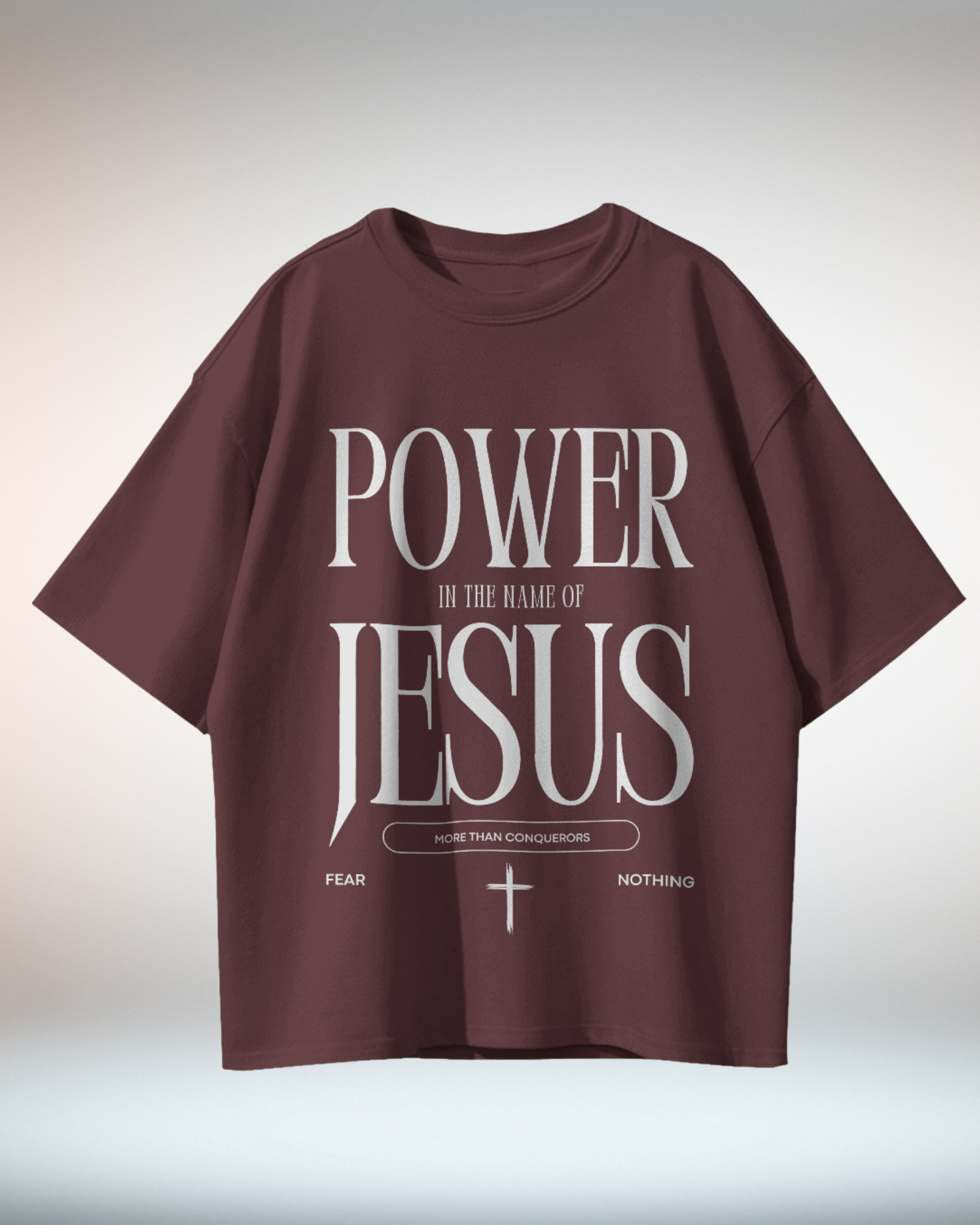 Black White Minimal Typographic Christian Religious TShirt - Dorcus Wear