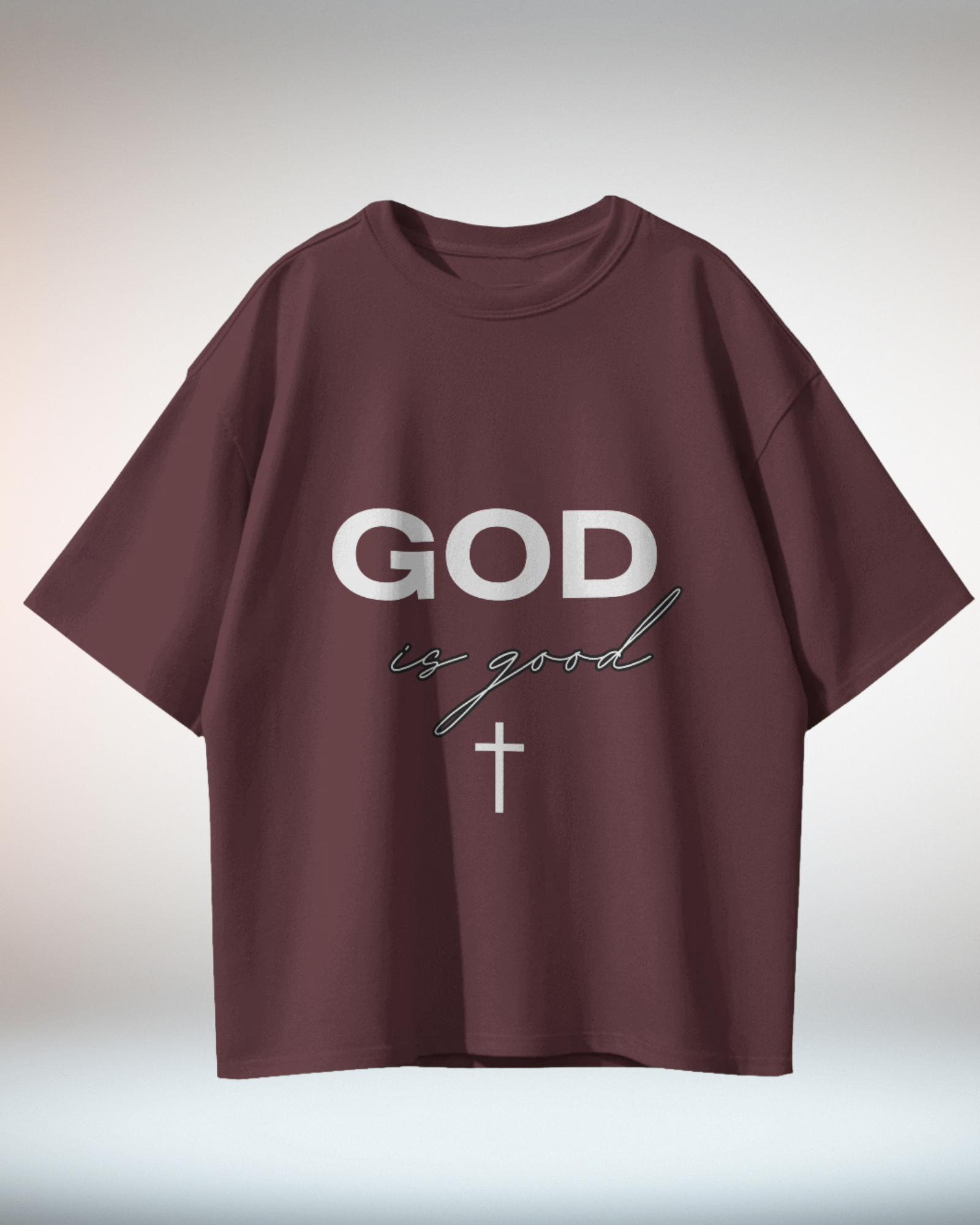 Black White Minima lTypographic Christian Religious TShirt - Dorcus Wear