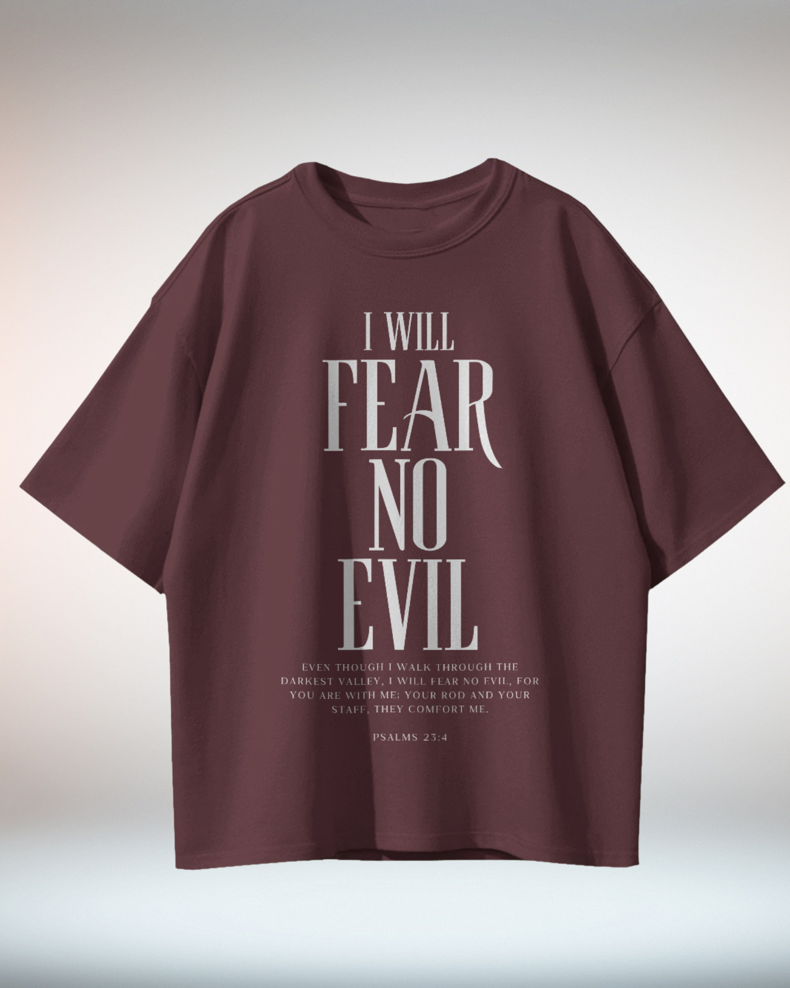 Black Beige Grunge Minimal Typographic Christian Religious TShirt - Dorcus Wear