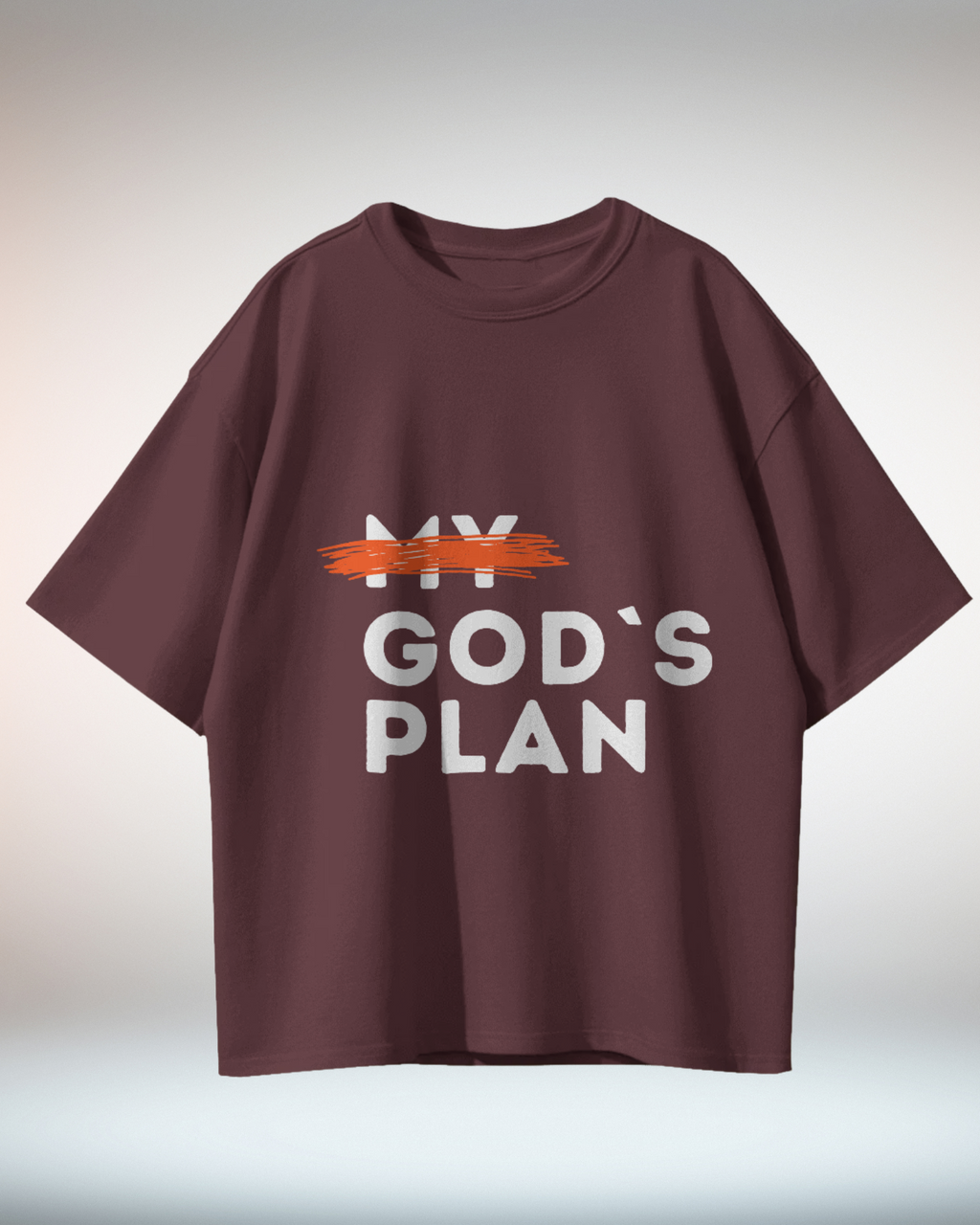 Black Beige Grunge Minimal Typographic Christian Religious TShirt - Dorcus Wear
