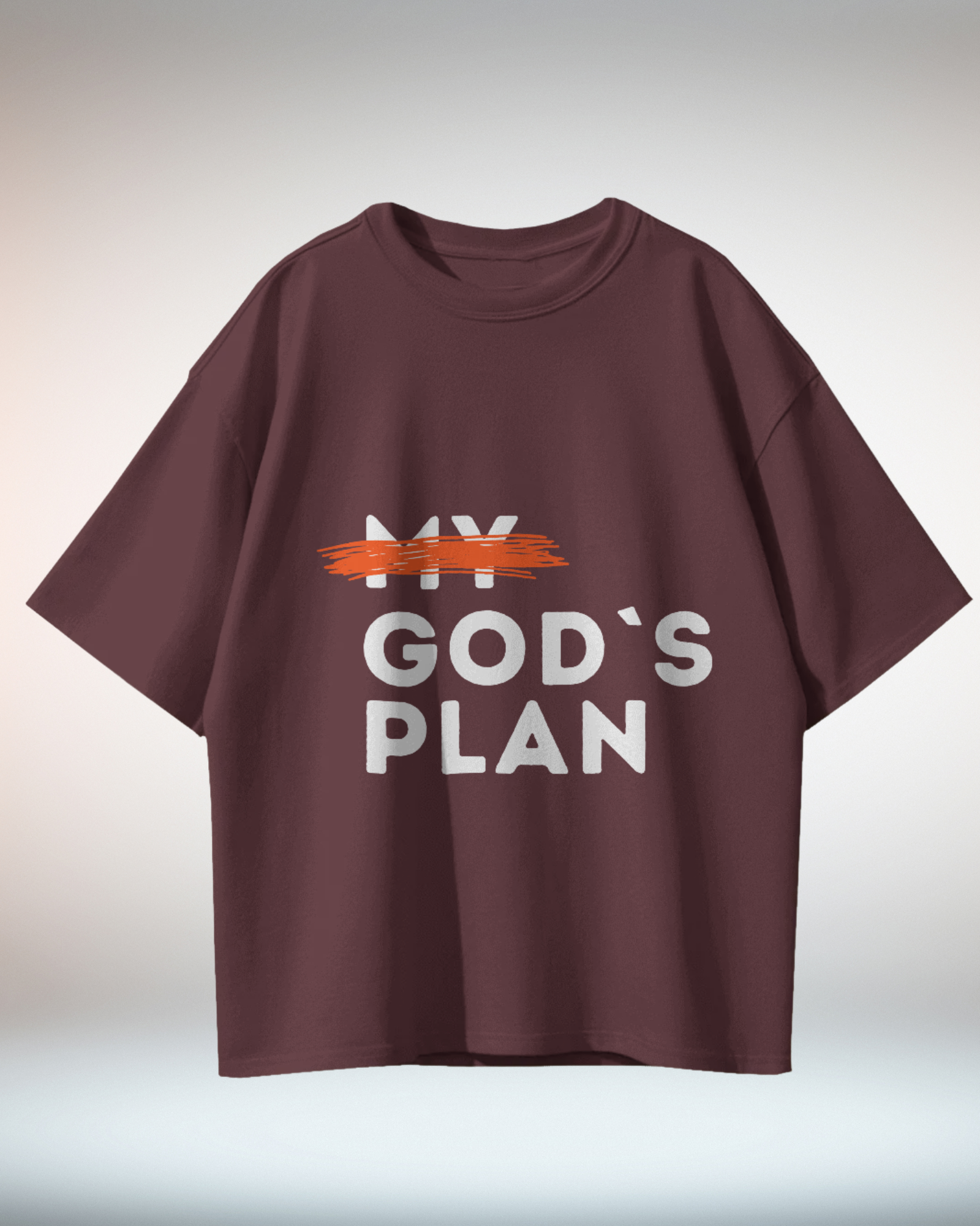 Black Beige Grunge Minimal Typographic Christian Religious TShirt - Dorcus Wear
