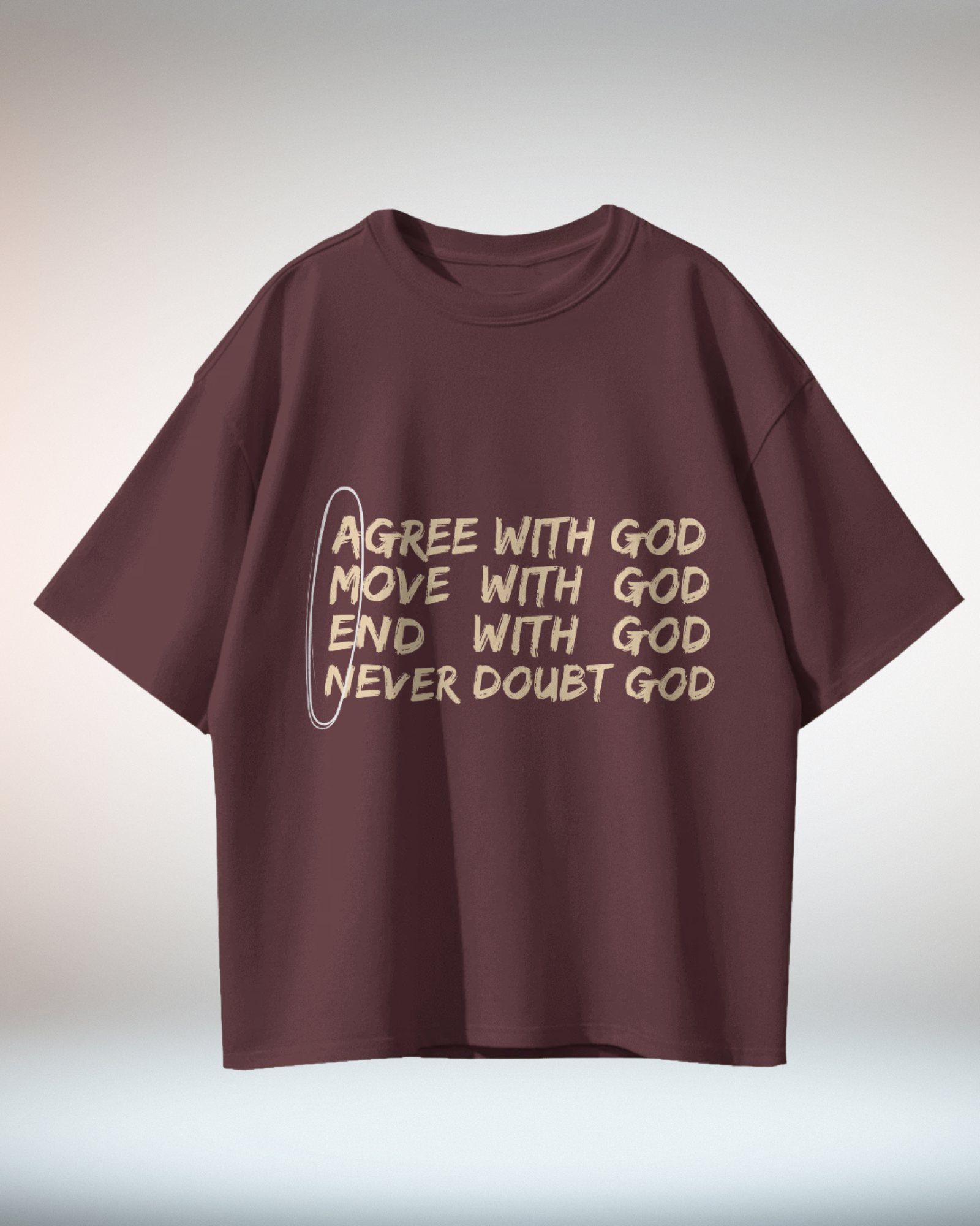 Black White Minimal Typographic Christian Religious TShirt - Dorcus Wear