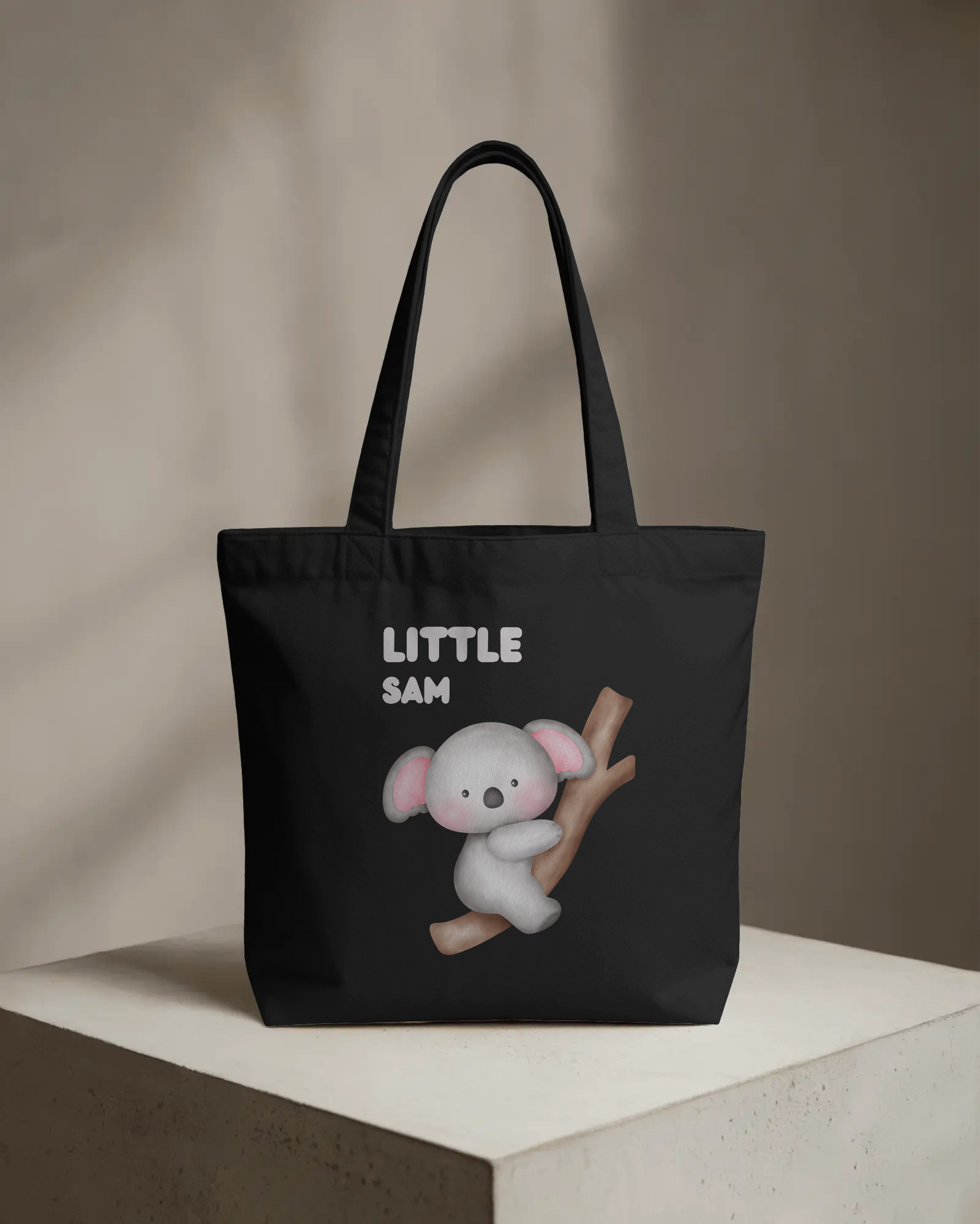 Little Sam Cute Koala Tote Bag - AOP Zipper Totebag - Dorcus Wear