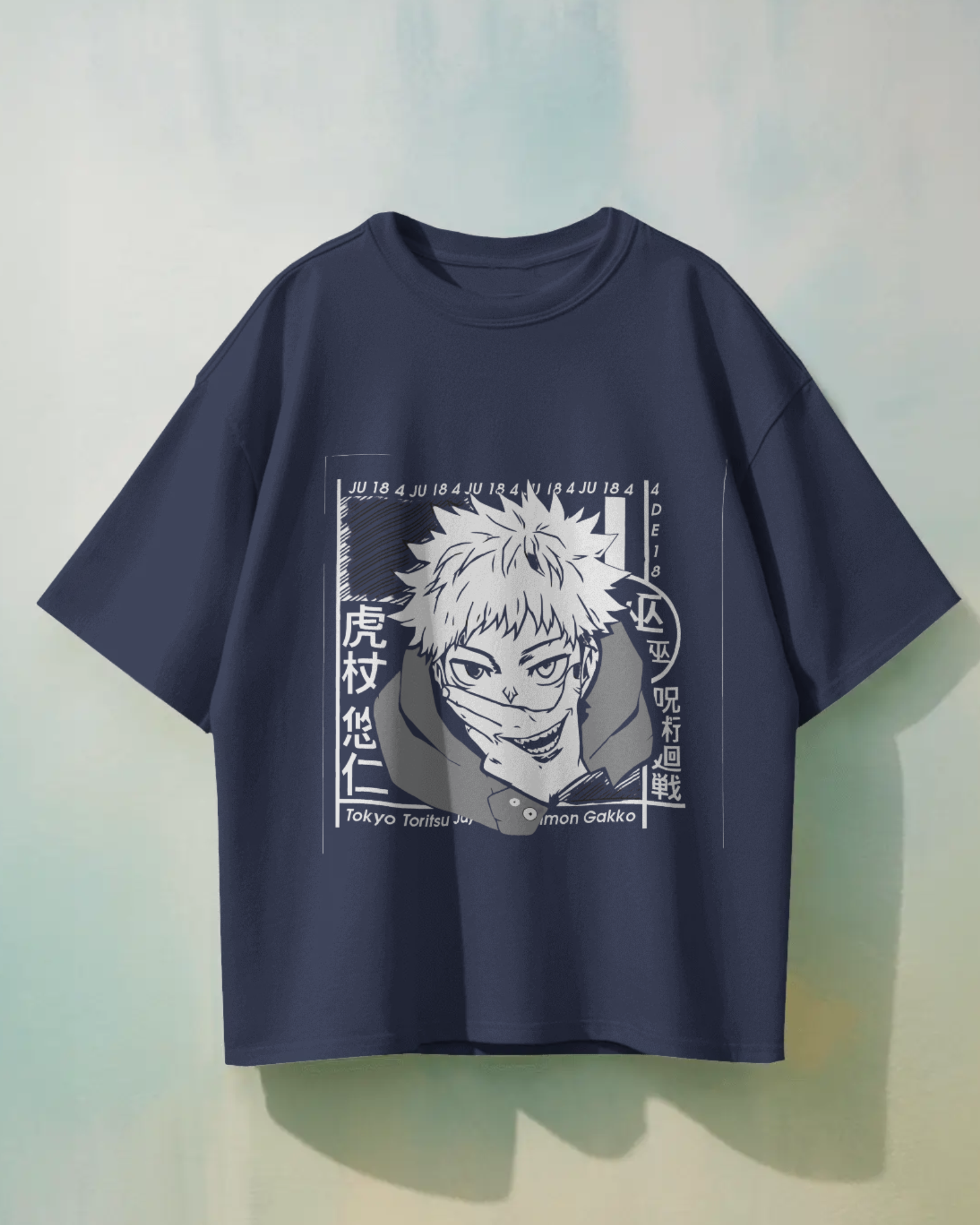 Cursed Energy Itadori Yuji T-Shirt | Premium Oversized Jujutsu Kaisen Tee