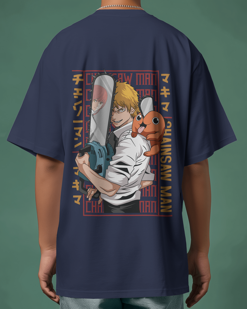 DENJI Chainsaw Man Premium Oversized T-shirt