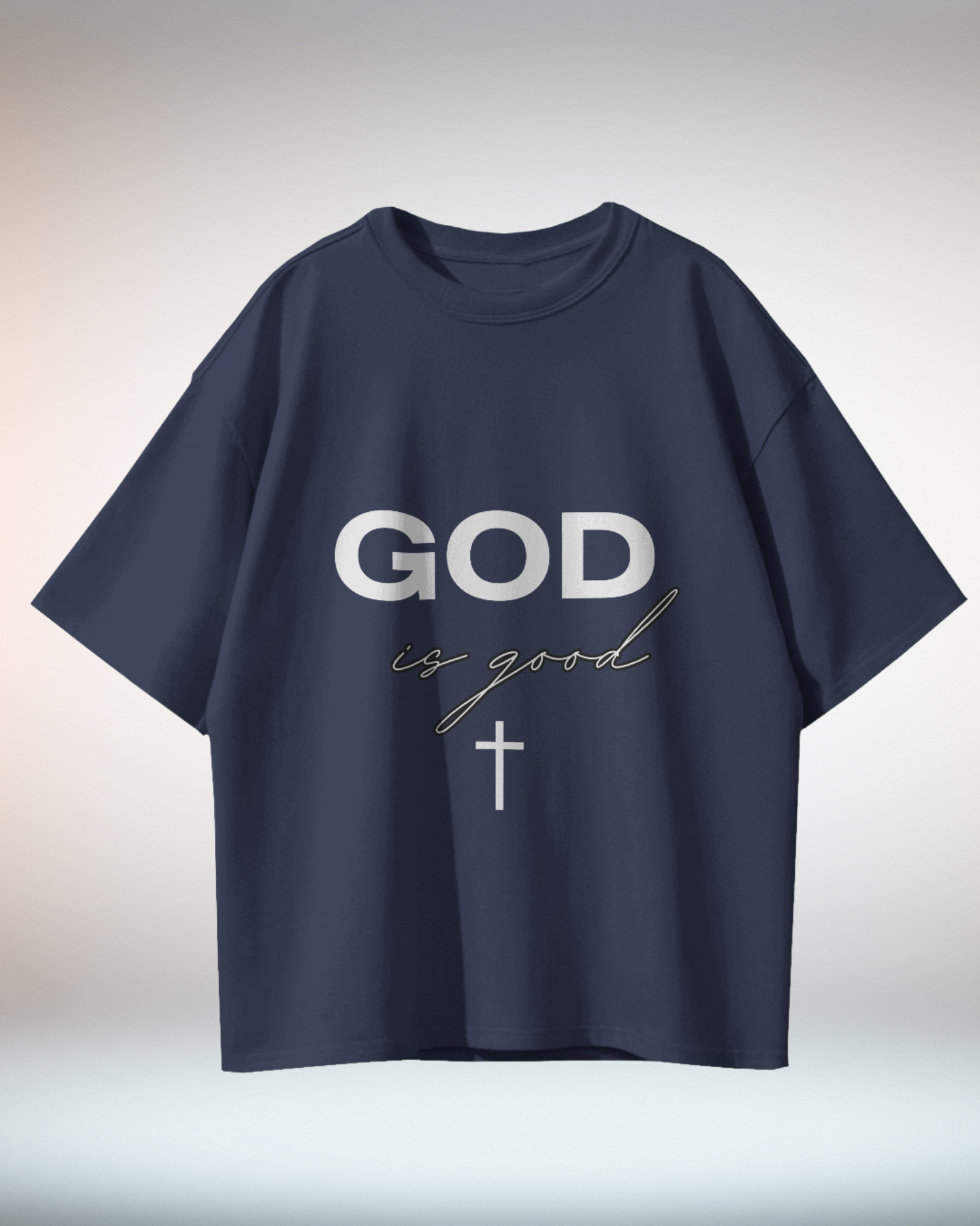 Black White Minima lTypographic Christian Religious TShirt - Dorcus Wear
