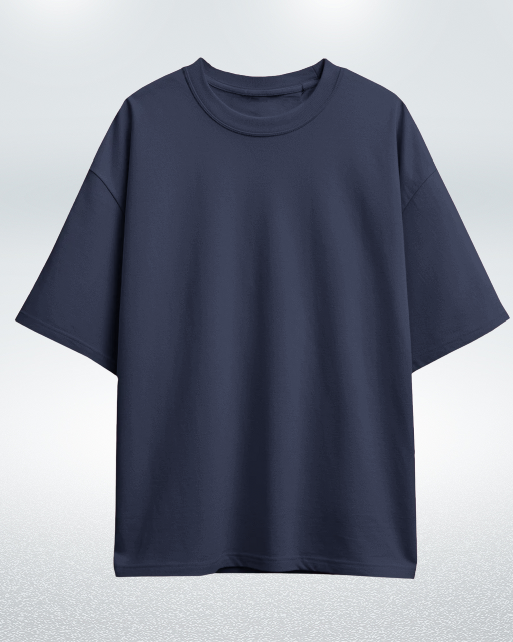 Navy Blue Basic Oversized T-shirt for Comfortable Style - Dorcus Wear