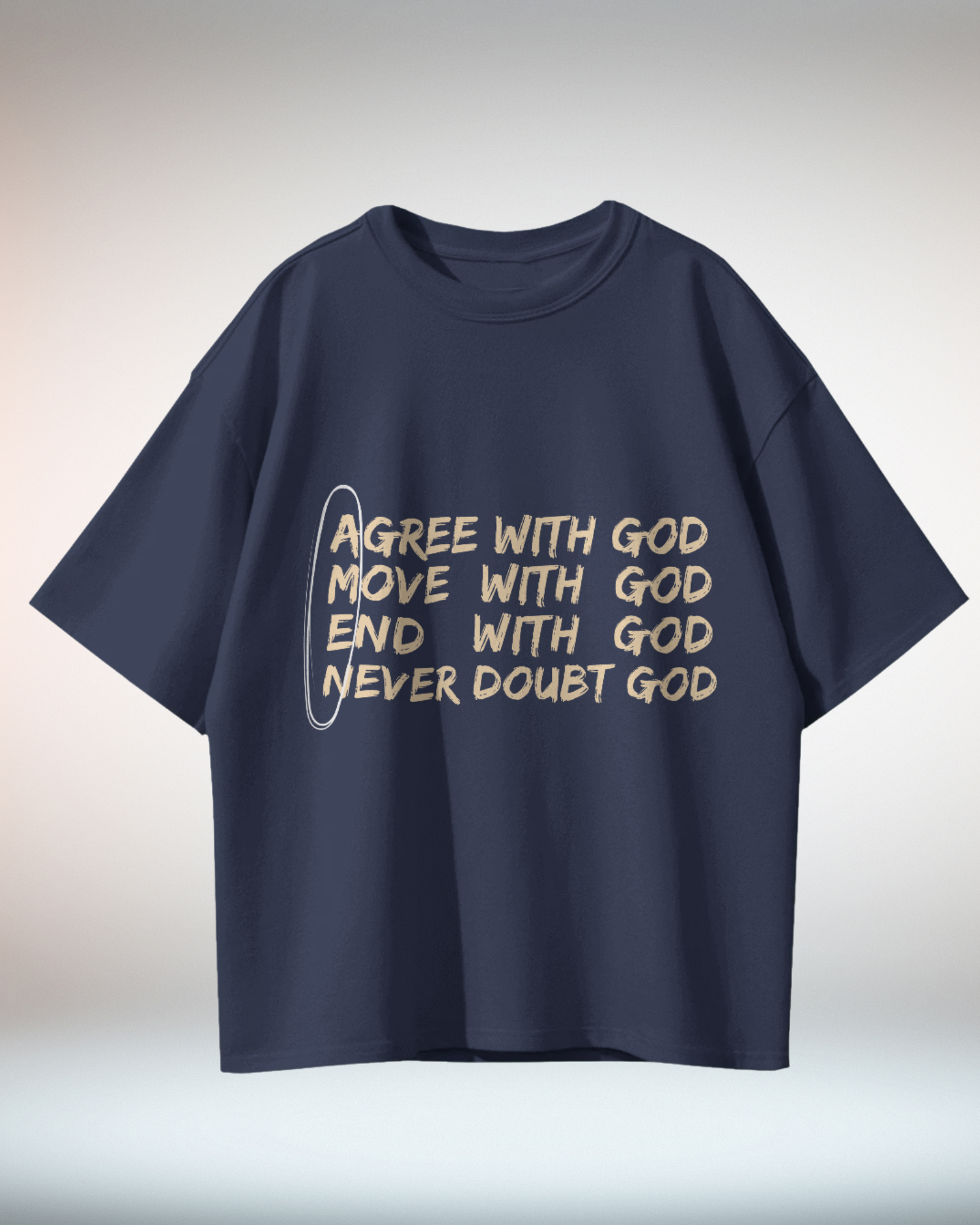 Black White Minimal Typographic Christian Religious TShirt - Dorcus Wear