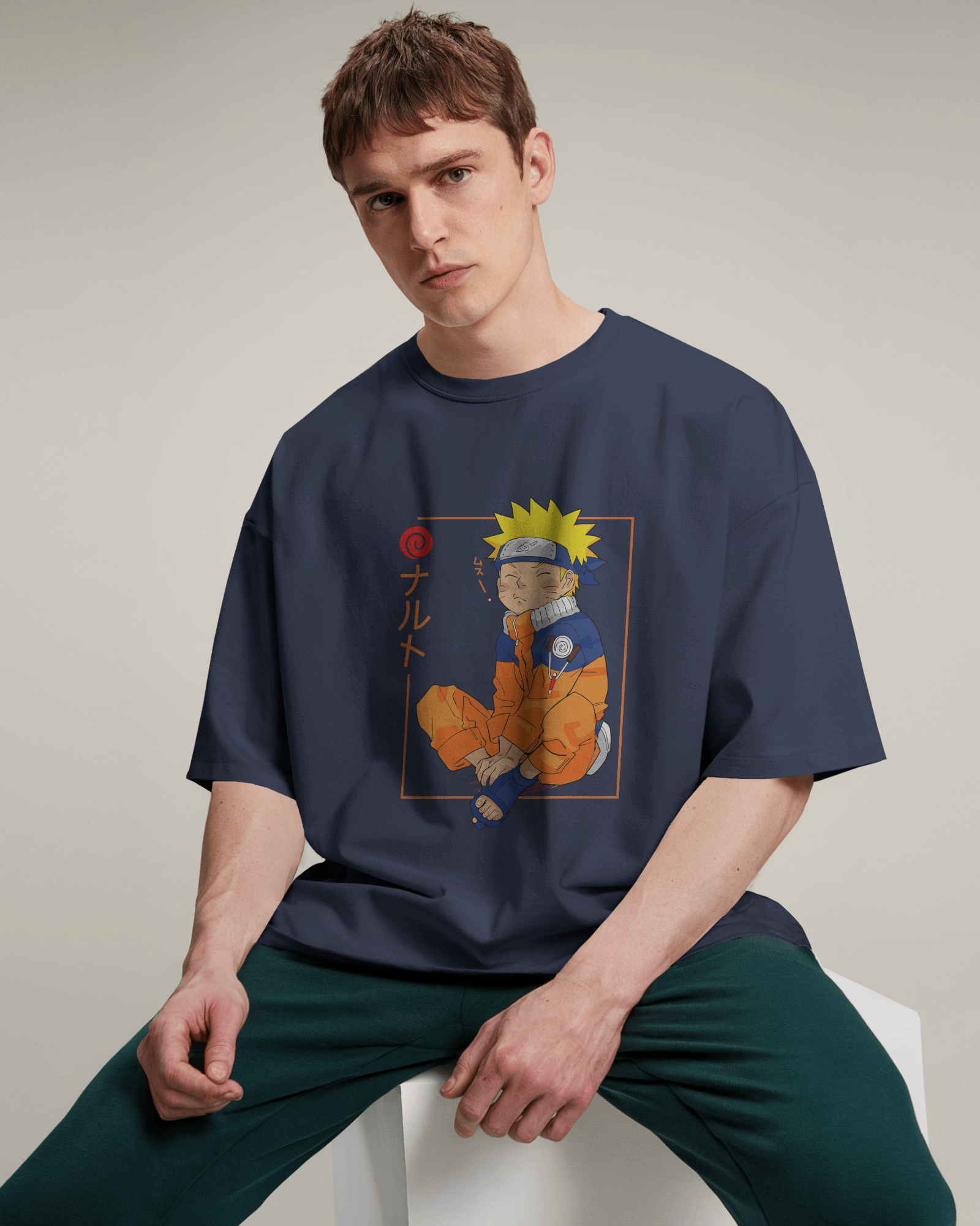 Sleepy Naruto T-Shirt - Premium Oversized Naruto Apparel