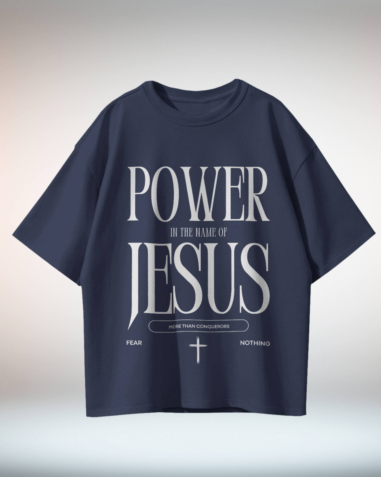 Black White Minimal Typographic Christian Religious TShirt - Dorcus Wear
