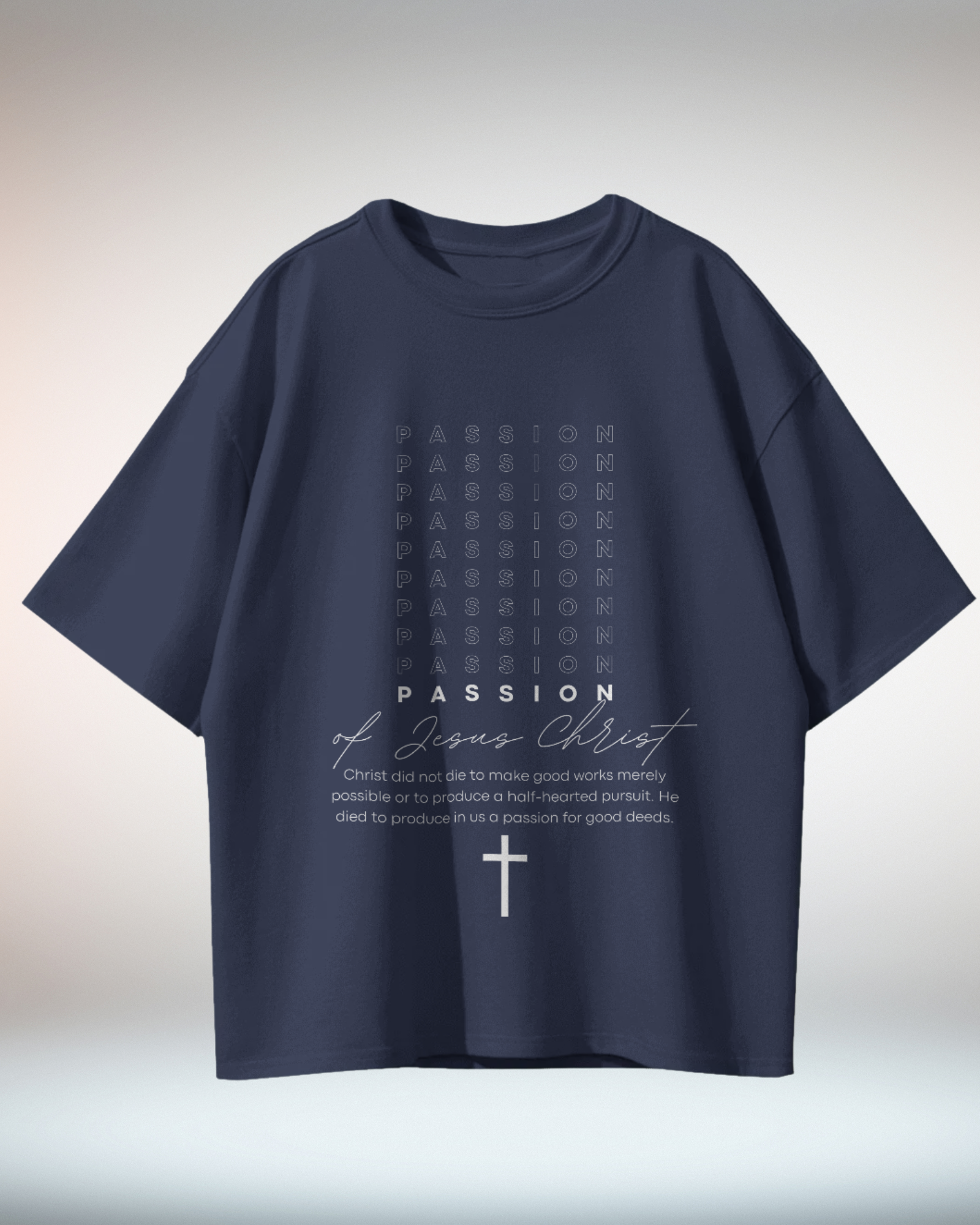 Black White Minimal Typographic Christian Religious TShirt - Dorcus Wear