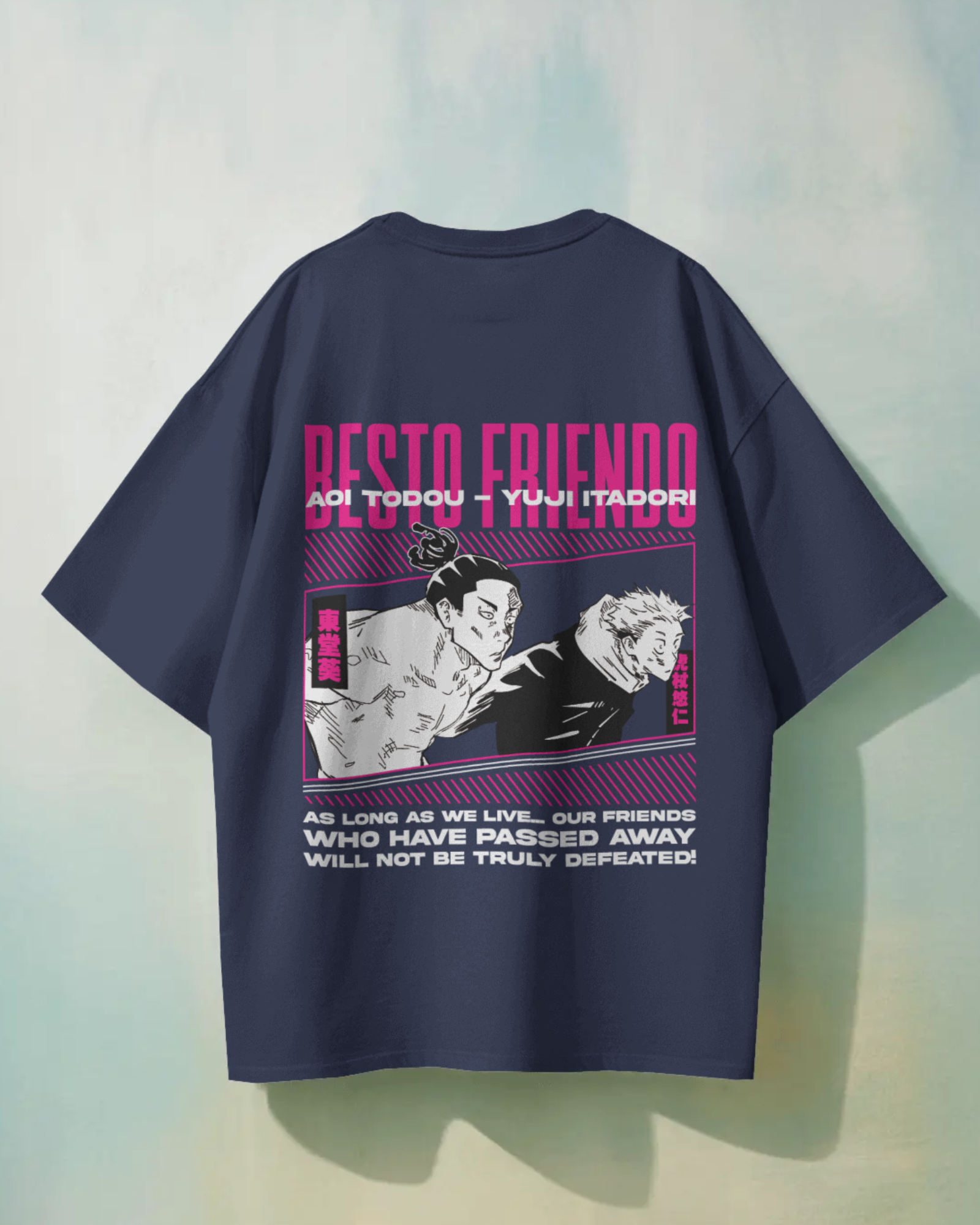 Besto Friendo Jujutsu Kaisen featuring Itadori & Toddu Jujutsu Kaisen Oversized Premium T-shirt