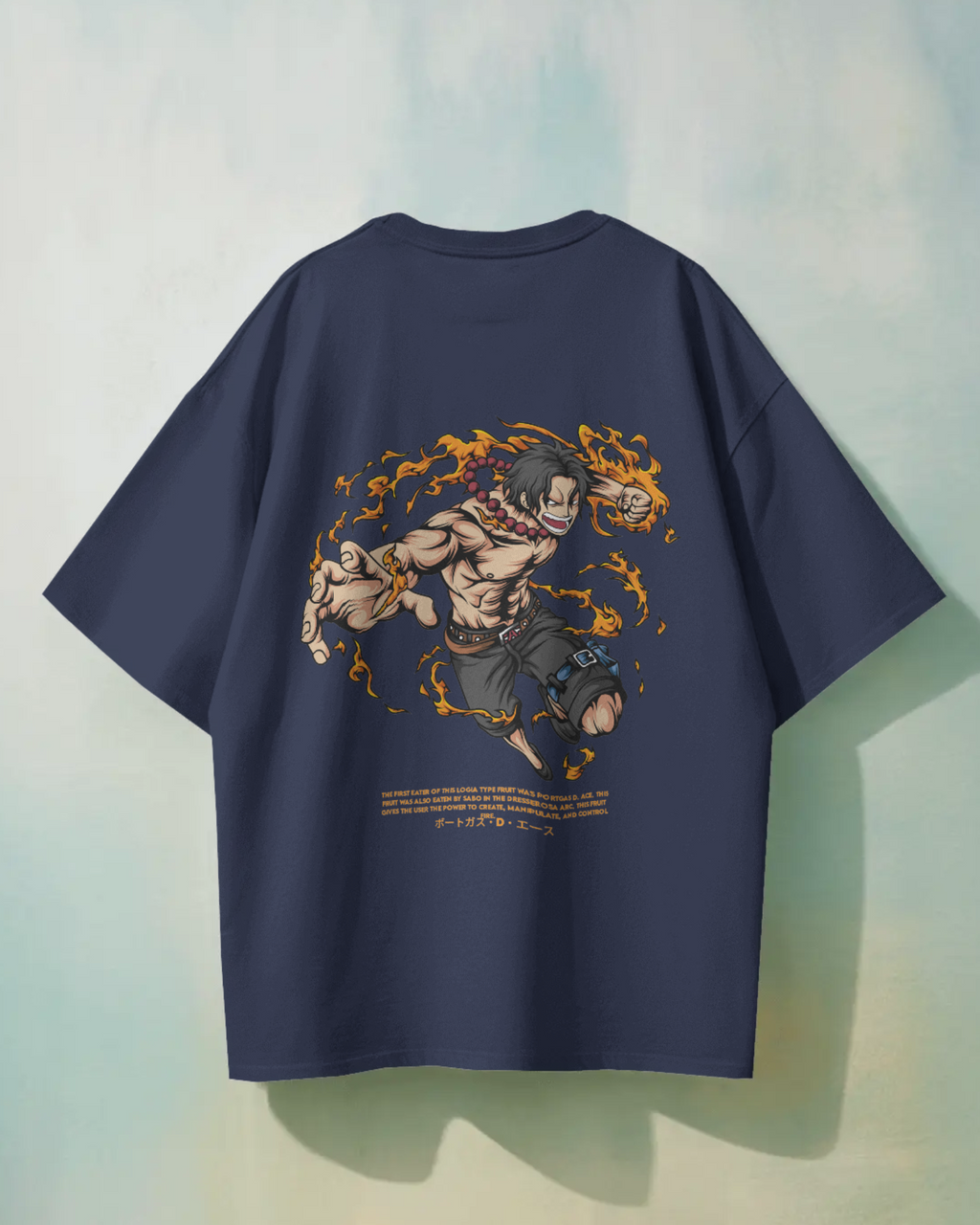 Portgas D Ace T-shirt | One Piece Premium Oversized T-shirt