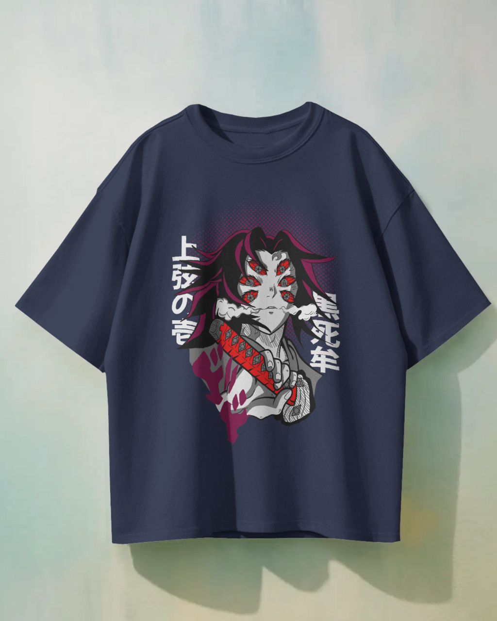Upper Moon One Kokushibo T-shirt | Premium Oversized Demon Slayer T-Shirt