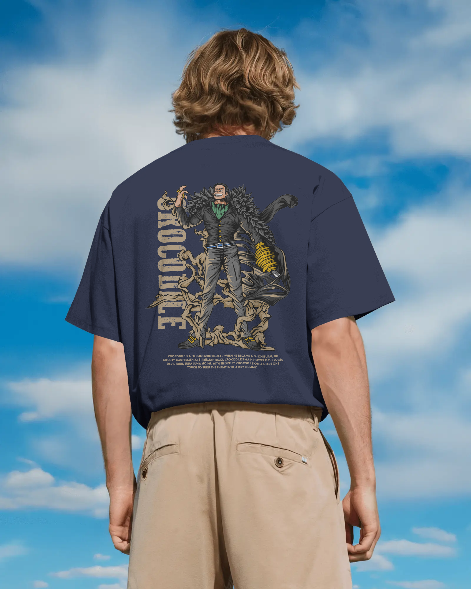 Sir Crocodile One Piece T-shirt | Premium Oversized T-Shirt