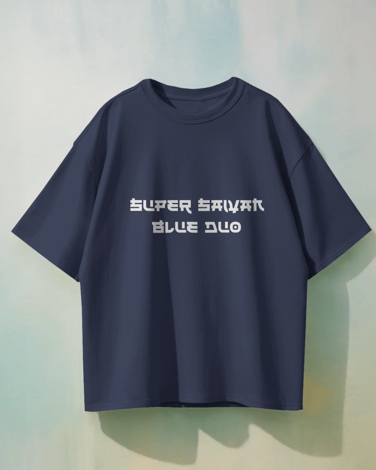 Super Saiyan Premium Oversized T-shirt: Goku and Vegeta Duo Design