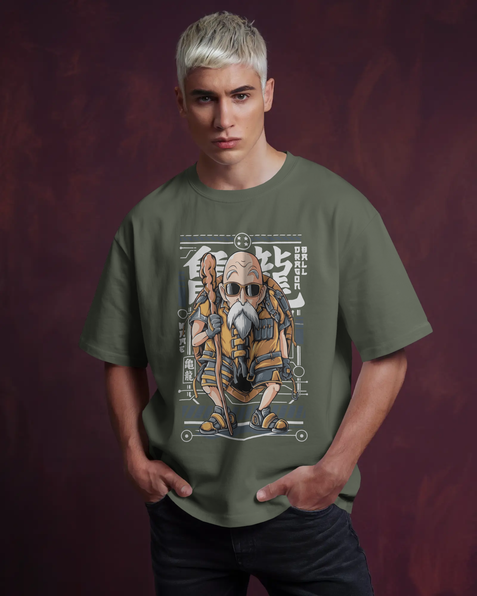Roshi Dragon Ball Z T-shirt - Premium Oversized Design