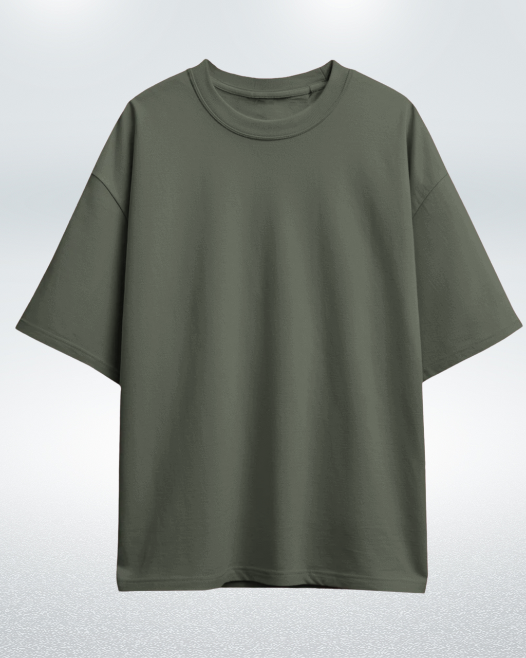 Olive Green Basic Oversized T-shirt for Comfortable Style - Dorcus Wear