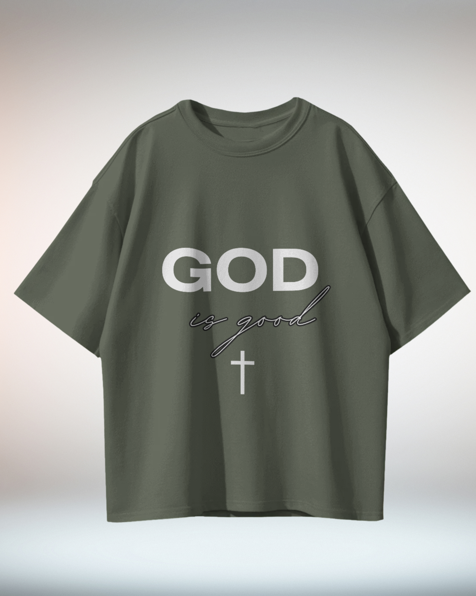 Black White Minima lTypographic Christian Religious TShirt - Dorcus Wear