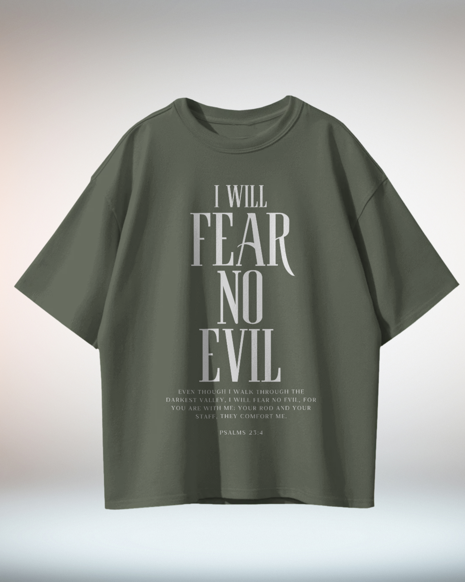 Black Beige Grunge Minimal Typographic Christian Religious TShirt - Dorcus Wear