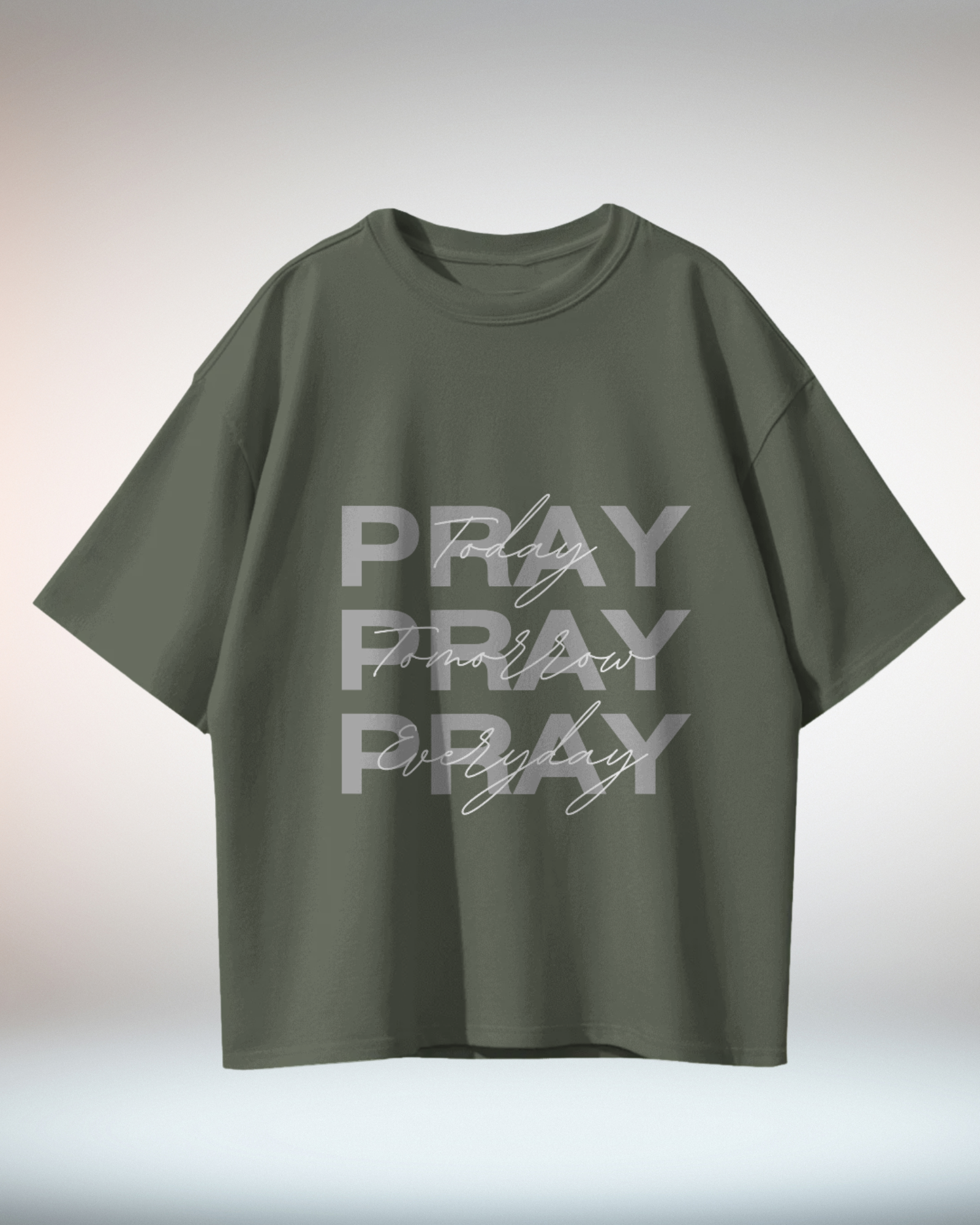 Black White Minimal Typographic Christian Religious TShirt - Dorcus Wear
