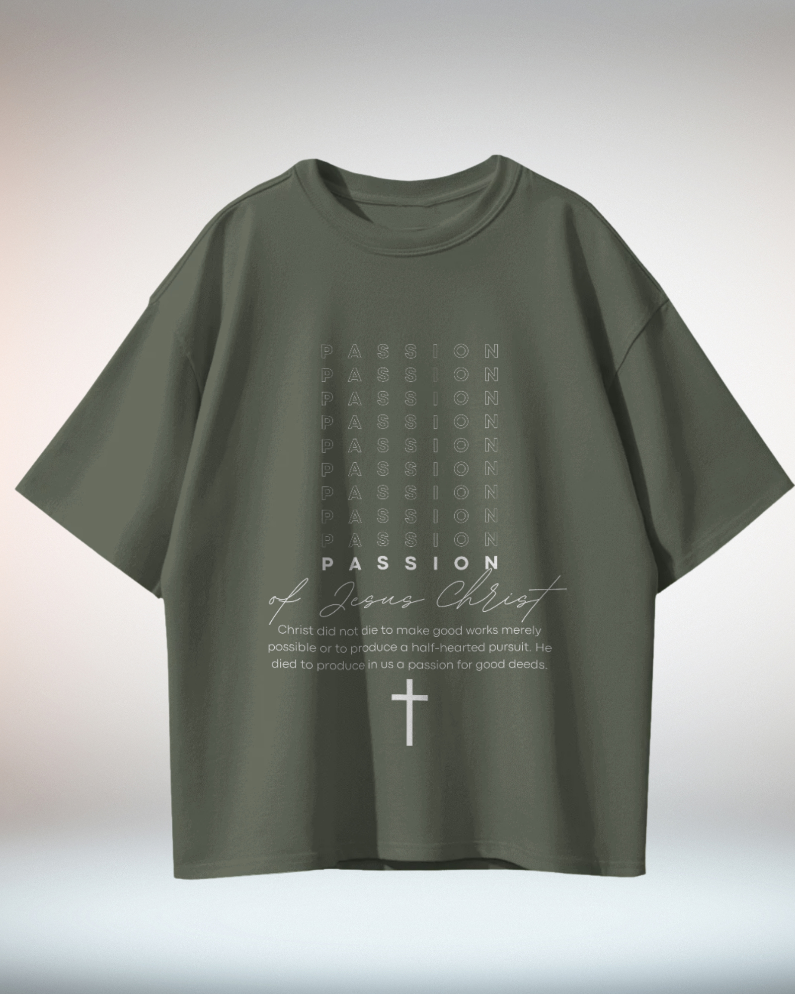 Black White Minimal Typographic Christian Religious TShirt - Dorcus Wear
