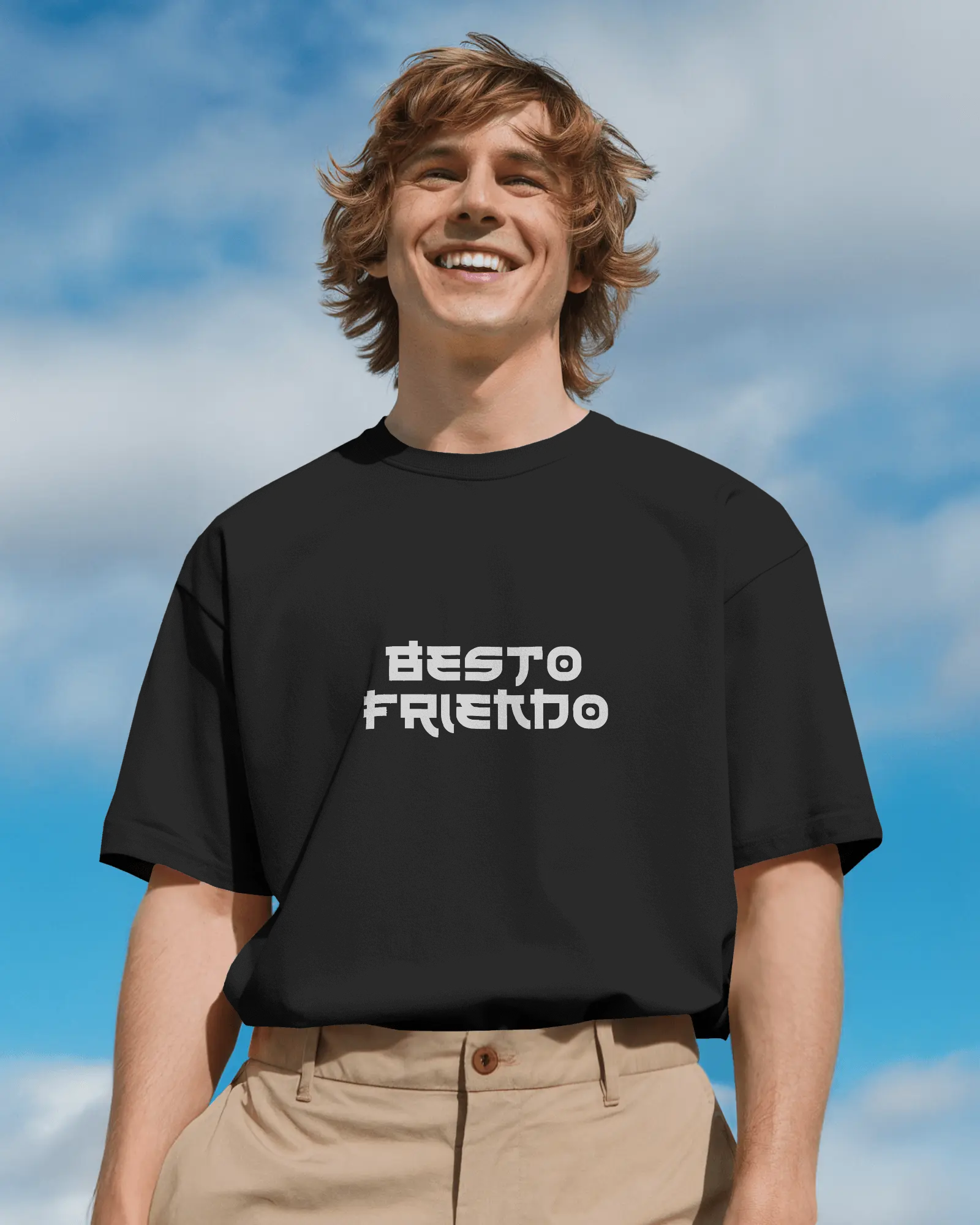 Besto Friendo Jujutsu Kaisen featuring Itadori & Toddu Jujutsu Kaisen Oversized Premium T-shirt
