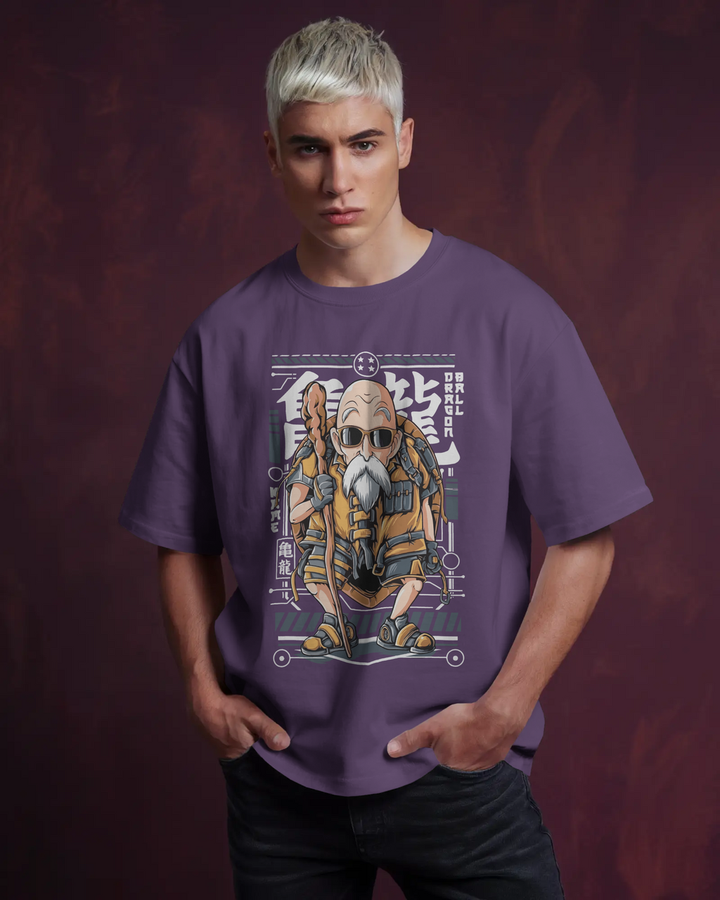Roshi Dragon Ball Z T-shirt - Premium Oversized Design