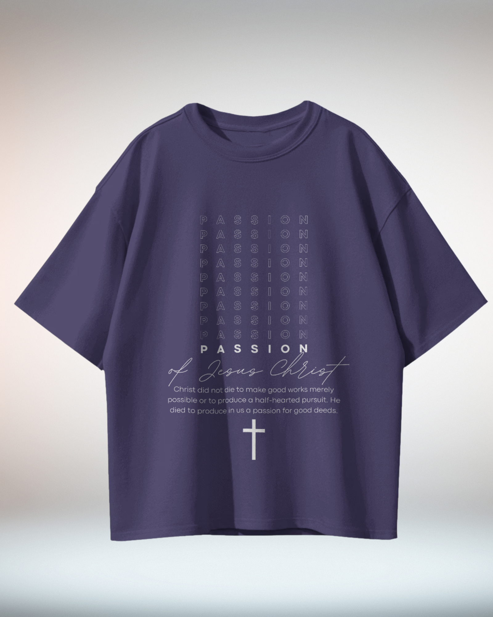 Black White Minimal Typographic Christian Religious TShirt - Dorcus Wear