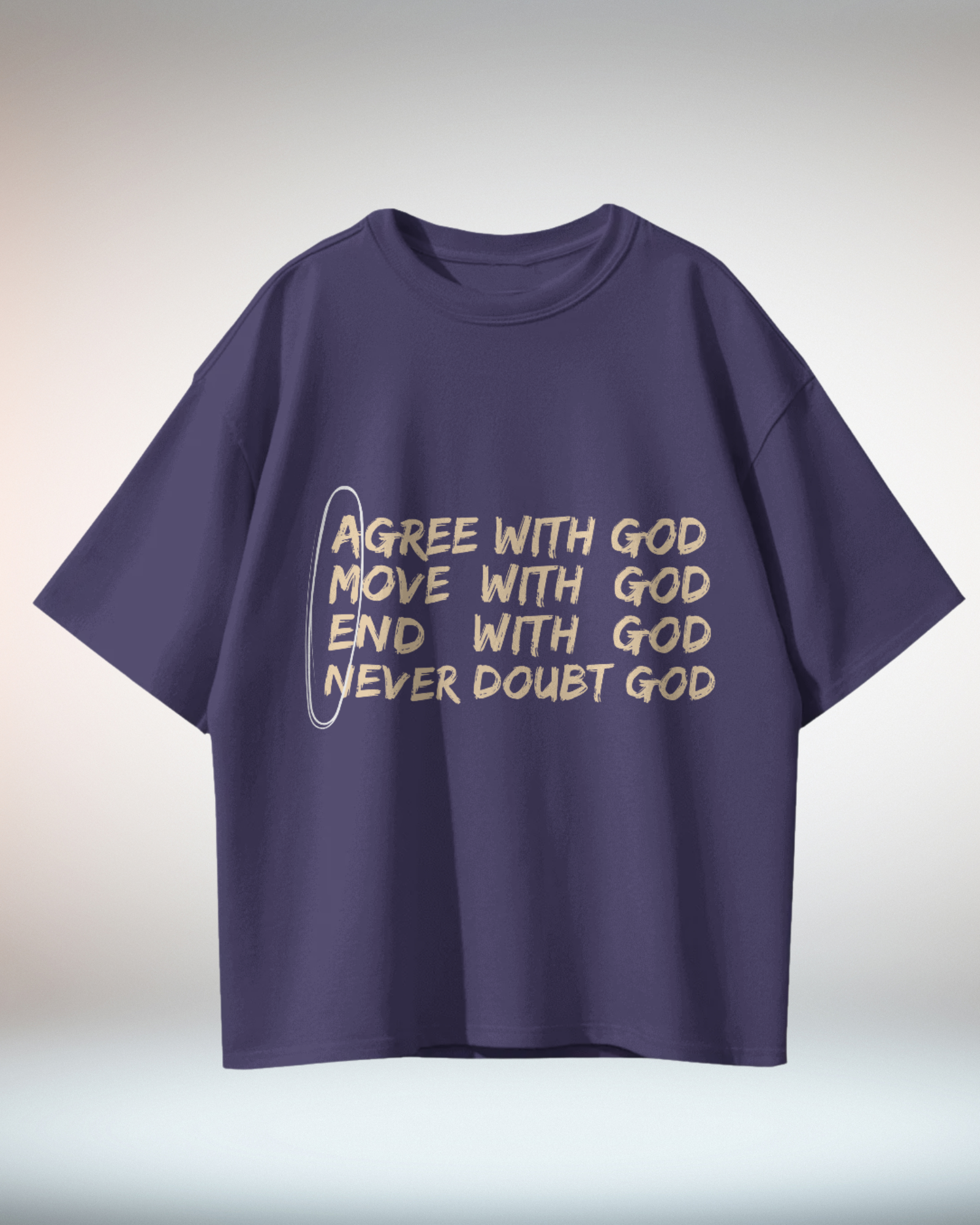 Black White Minimal Typographic Christian Religious TShirt - Dorcus Wear