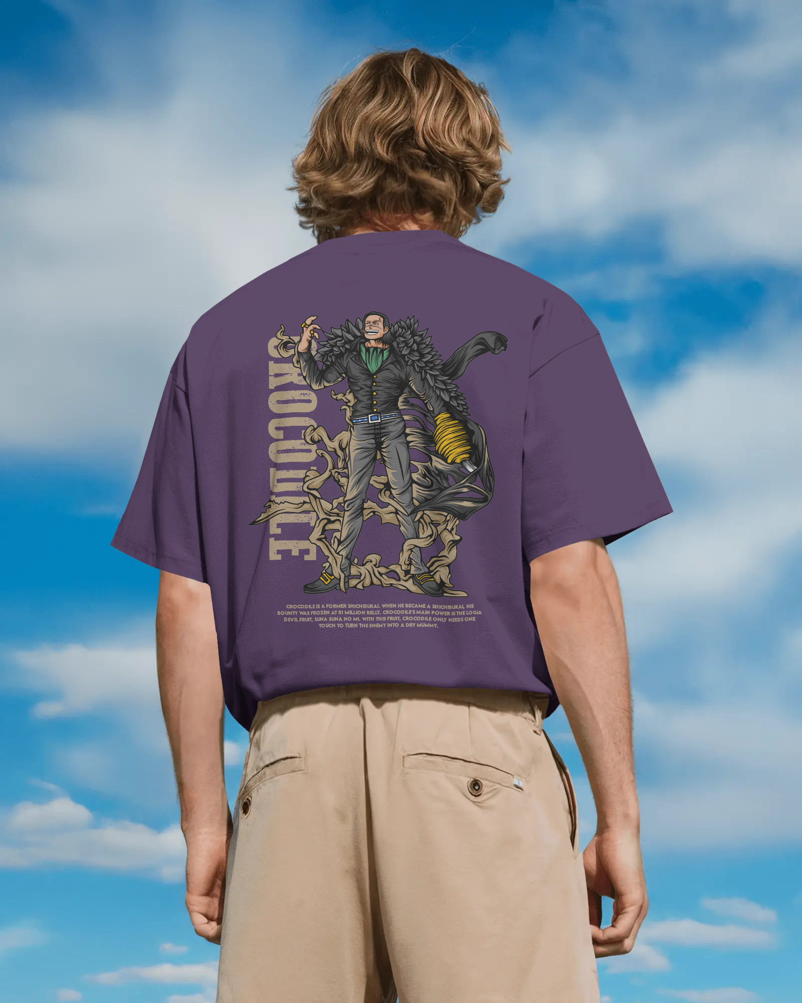 Sir Crocodile One Piece T-shirt | Premium Oversized T-Shirt