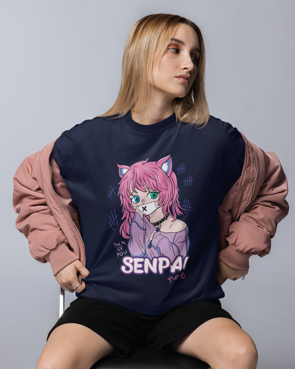 Senpai Catgirl Oversized T-shirt