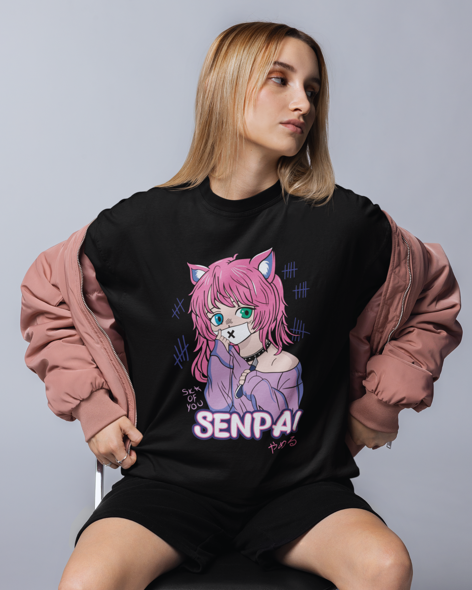 Senpai Catgirl Oversized T-shirt