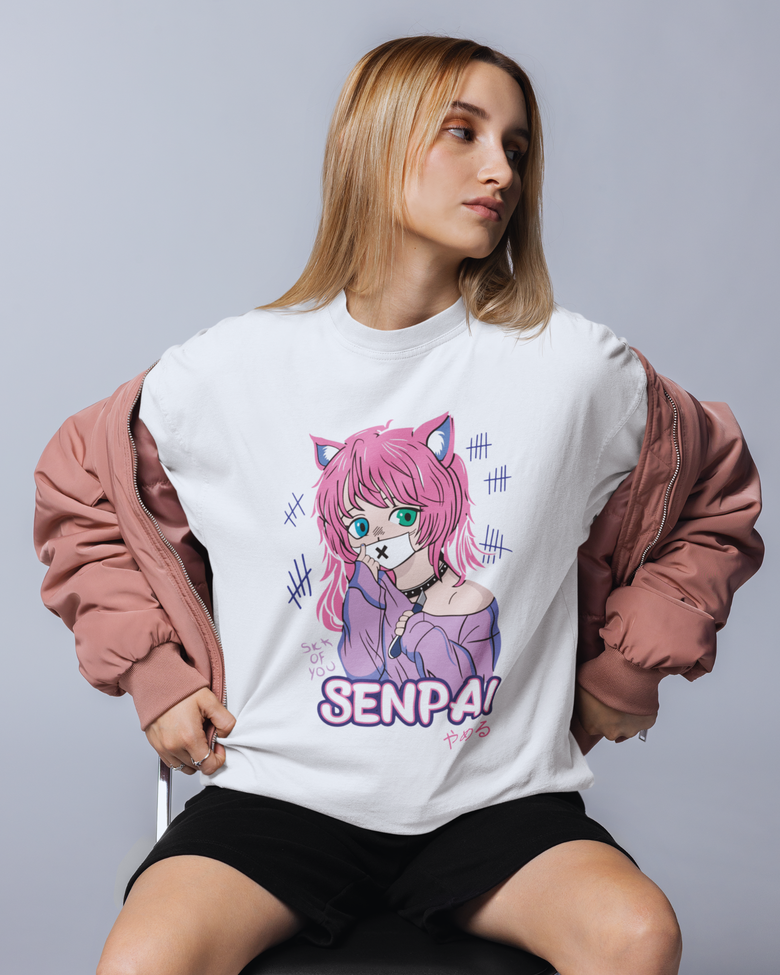 Senpai Catgirl Oversized T-shirt