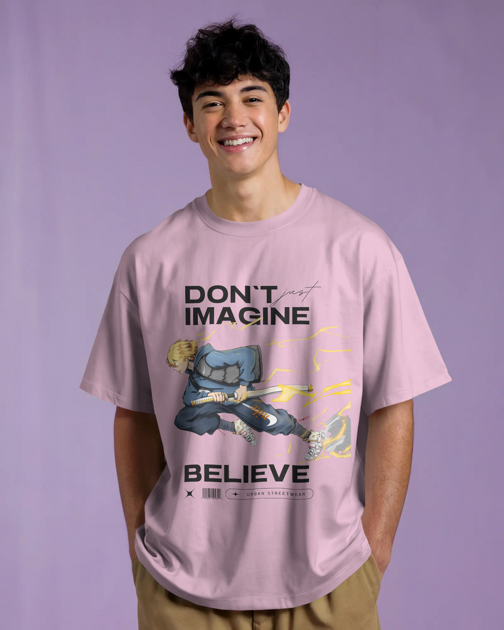 Believe in Thunder Zenitsu Premium Oversized