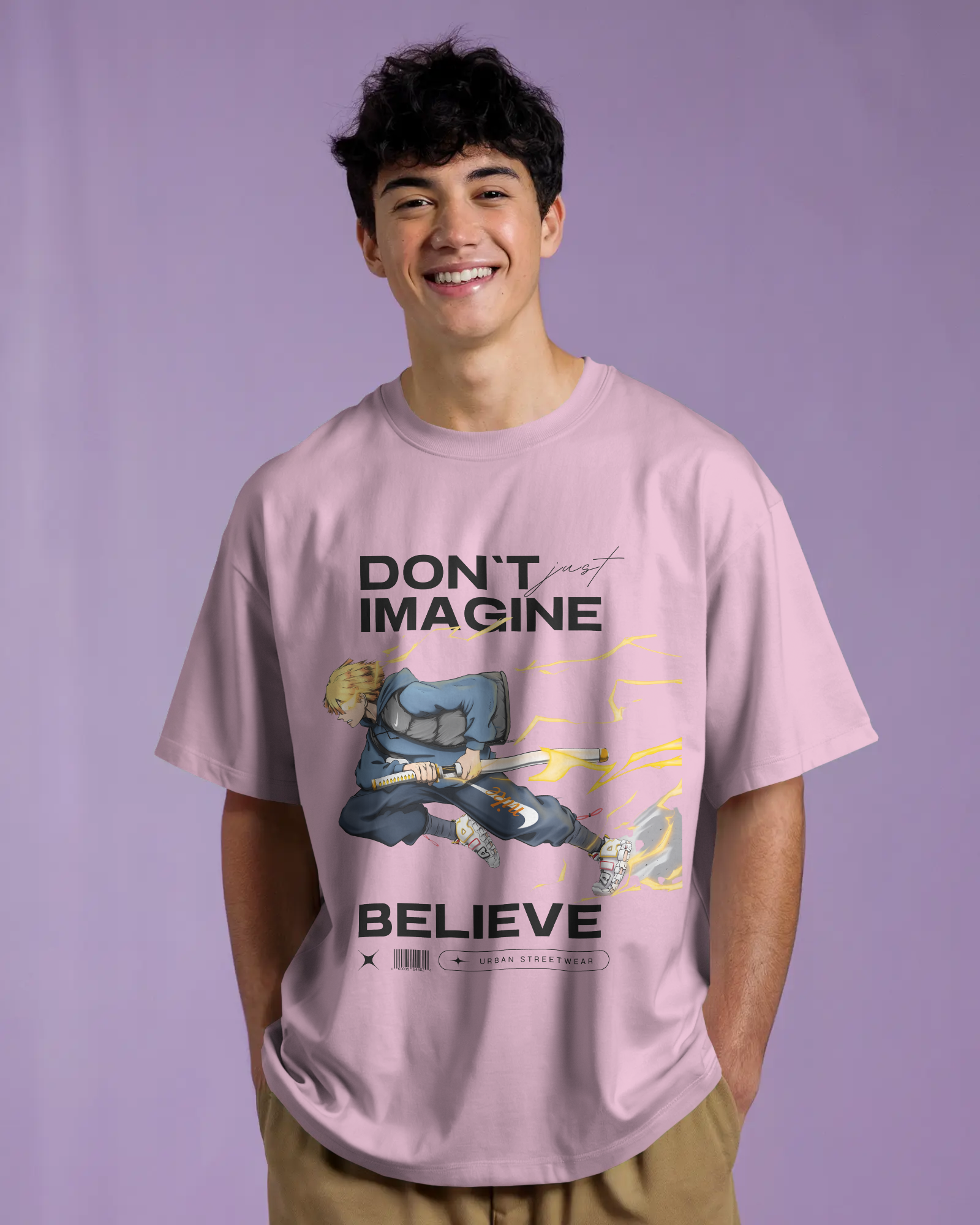 Believe in Thunder Zenitsu Premium Oversized